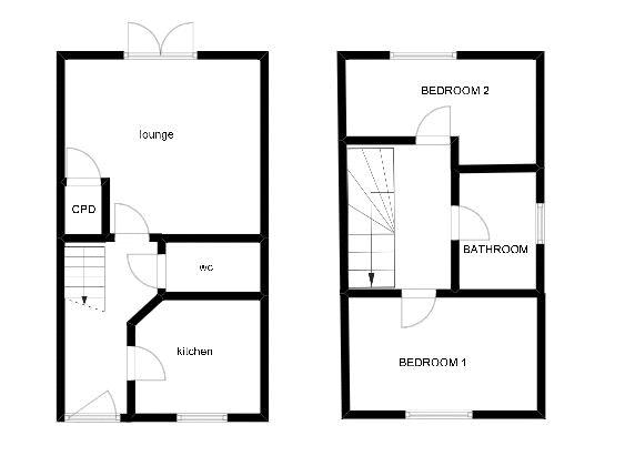 2 bed house for sale in Quarry Piece Drive, South Petherton - Property floorplan