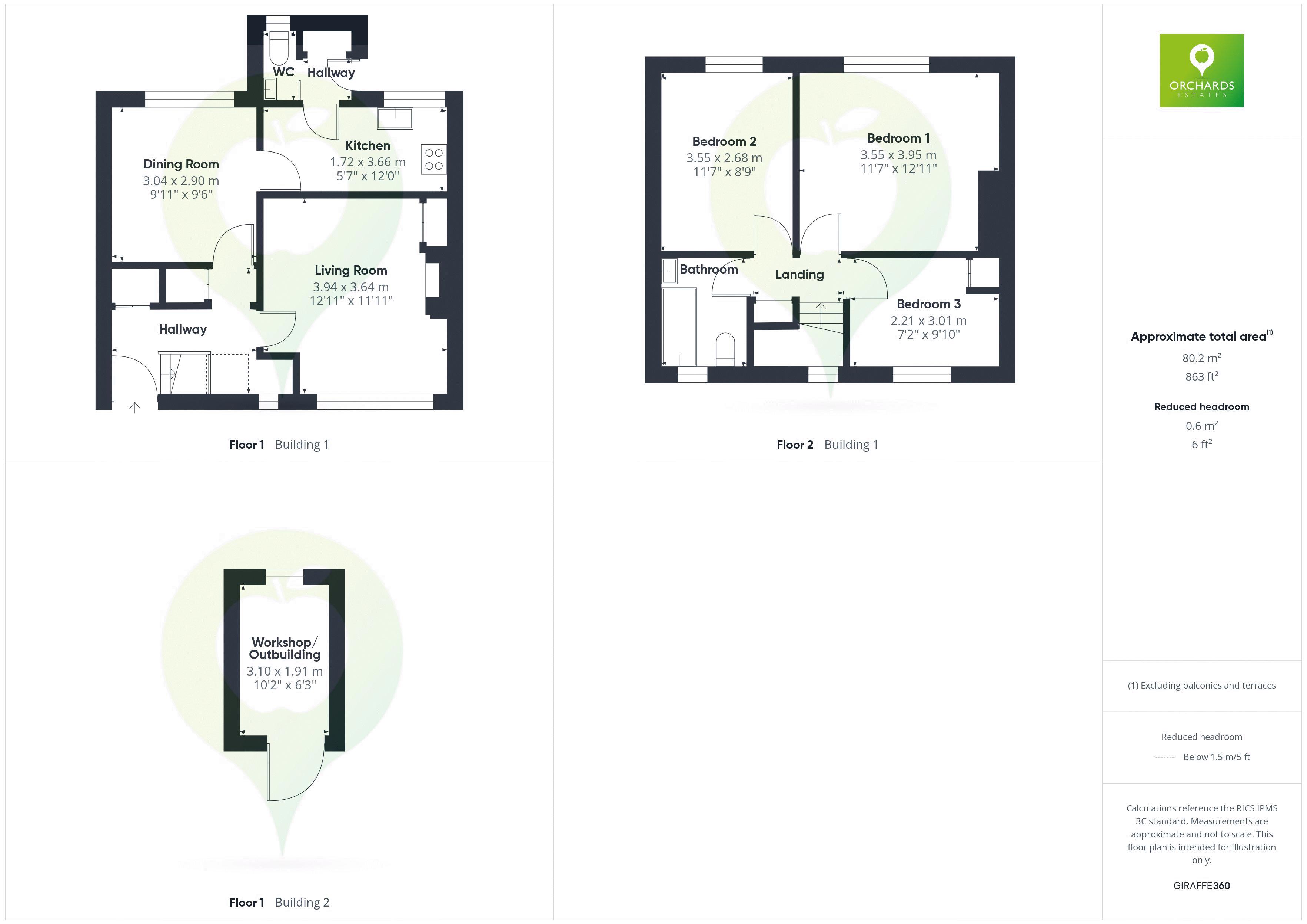 3 bed house to rent in West Street - Property floorplan
