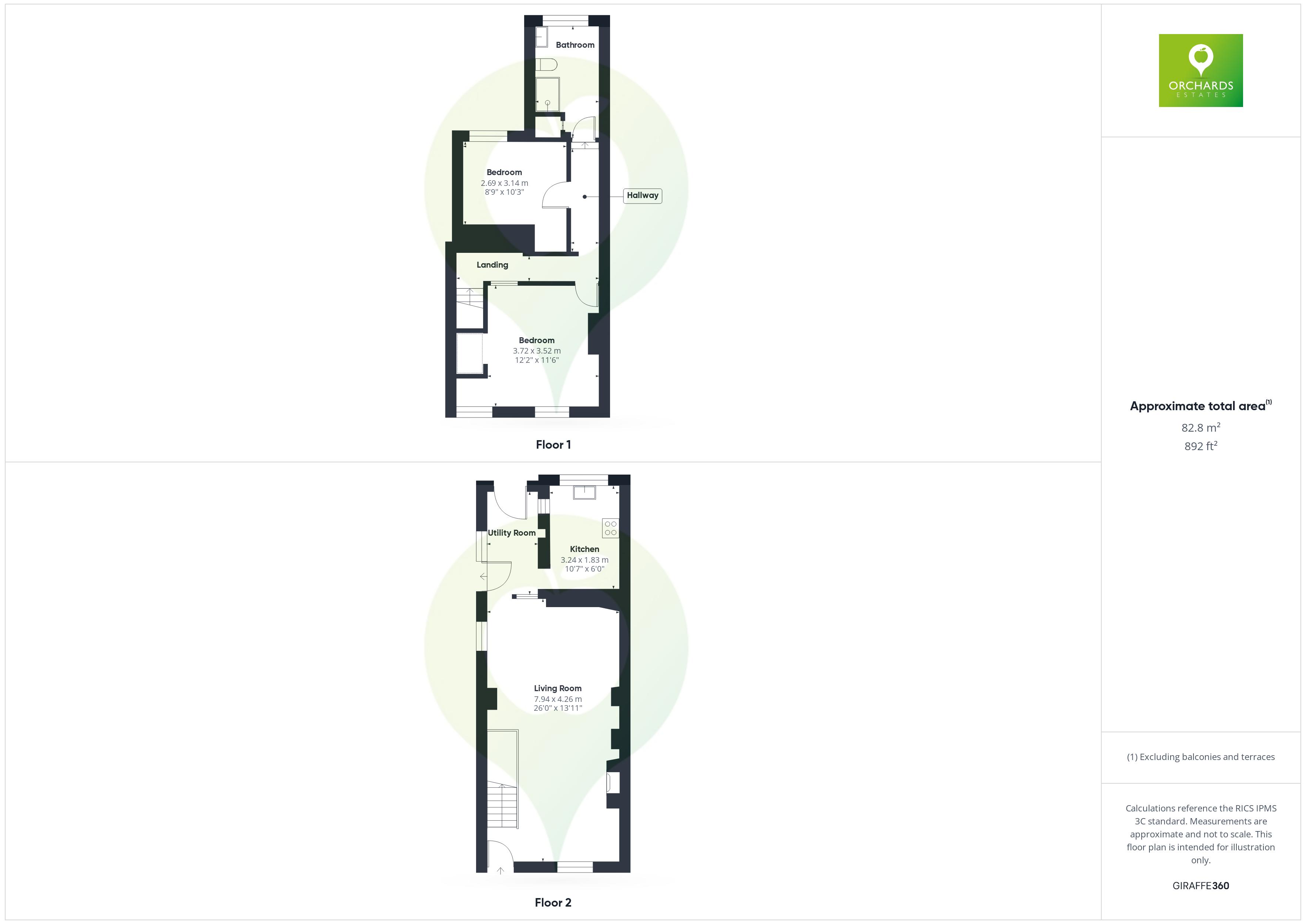 2 bed house for sale in Middle Street, Shepton Beauchamp - Property floorplan