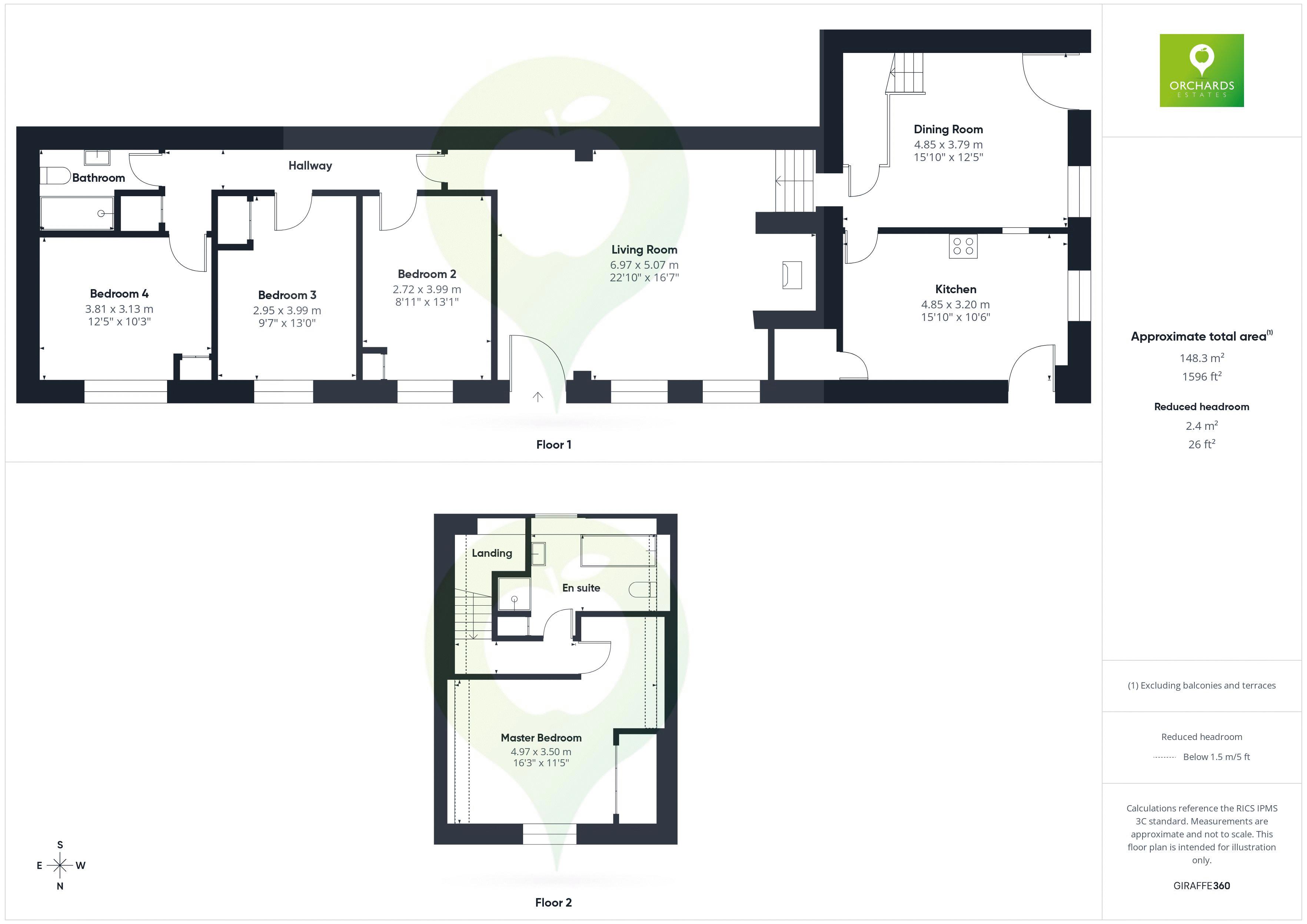 4 bed barn for sale in Back Lane, Bower Hinton - Property floorplan