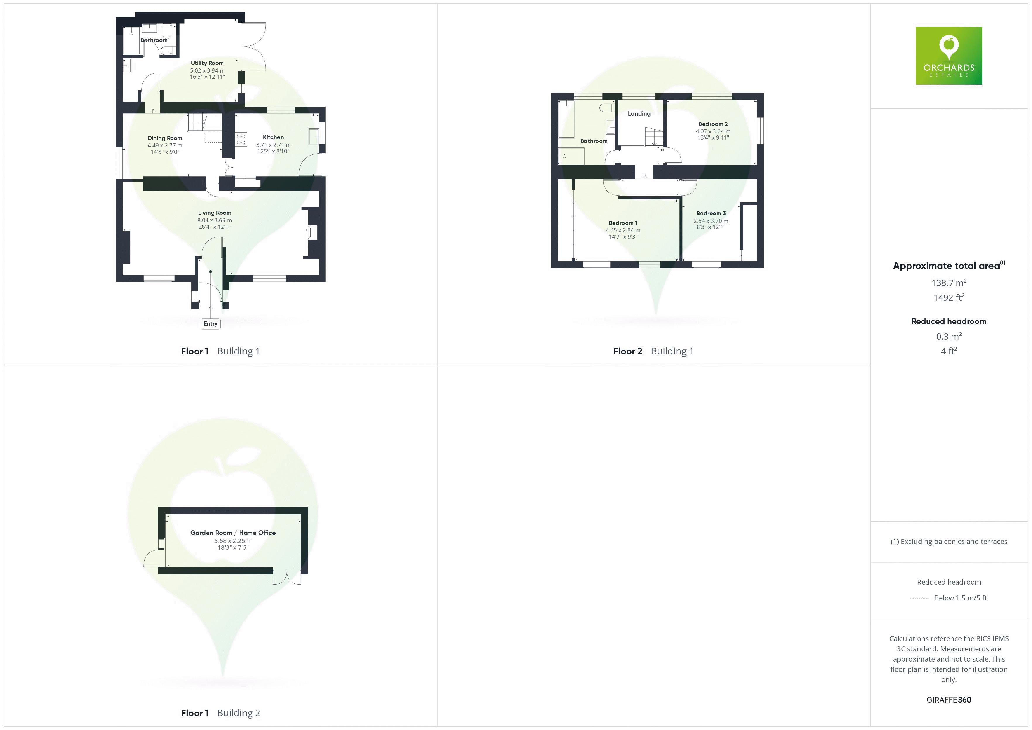 3 bed house for sale in Claycastle, Crewkerne - Property floorplan