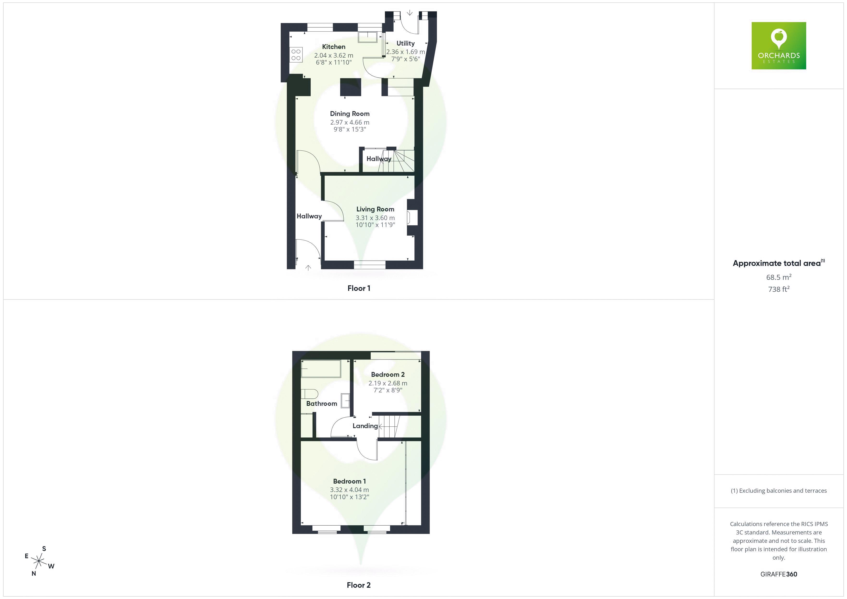 2 bed cottage for sale in Palmer Street, South Petherton - Property floorplan