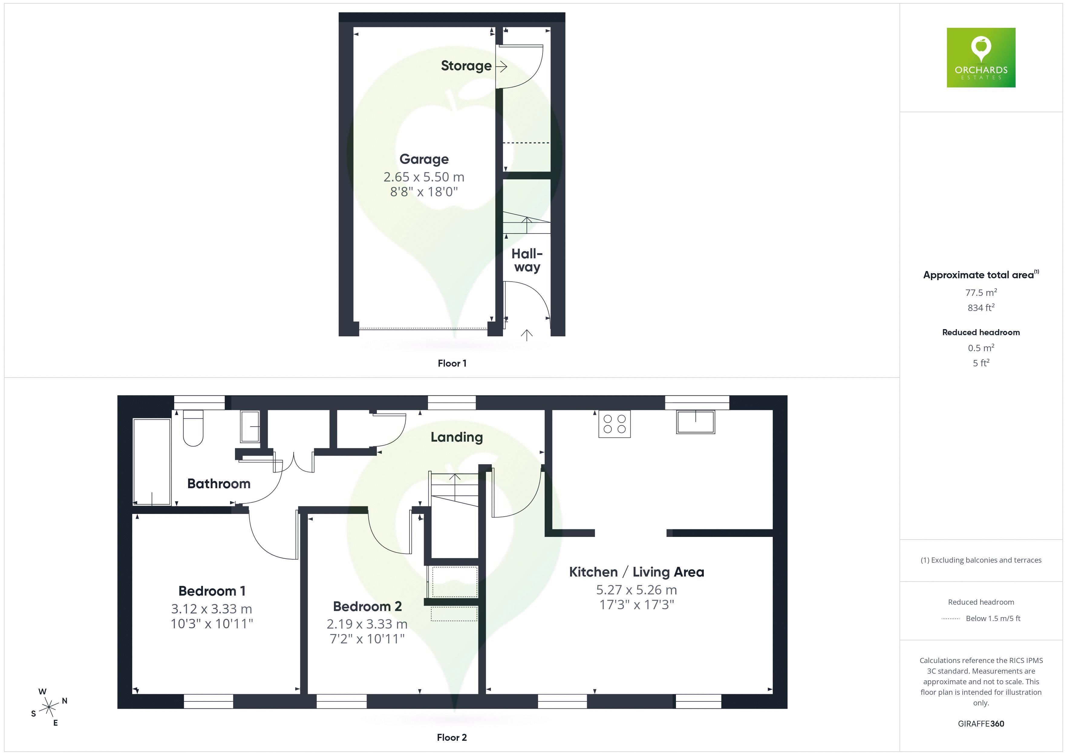 2 bed to rent in Great Mead, Yeovil - Property floorplan