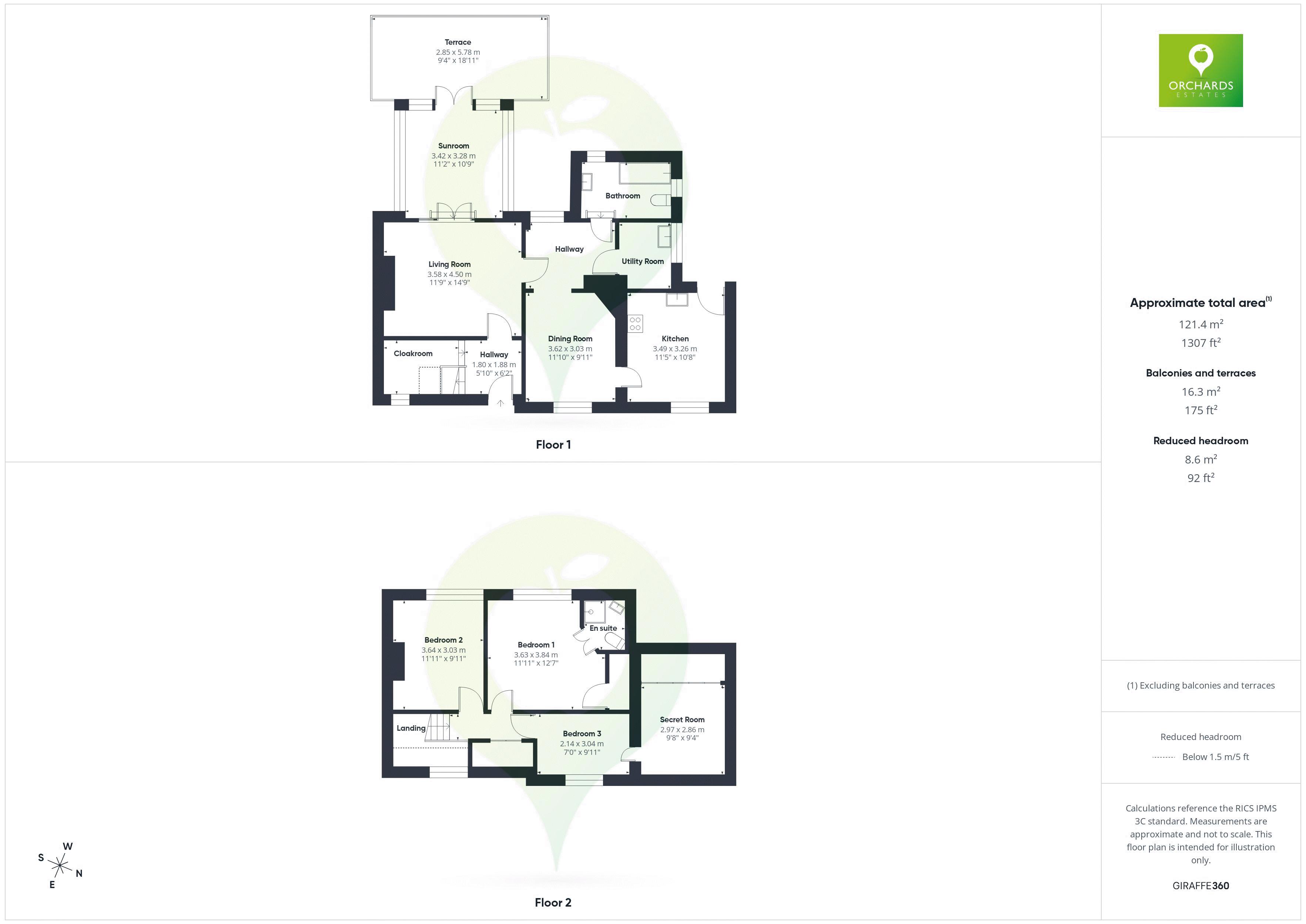 3 bed house to rent in Beacon Hill, Corton Denham - Property floorplan
