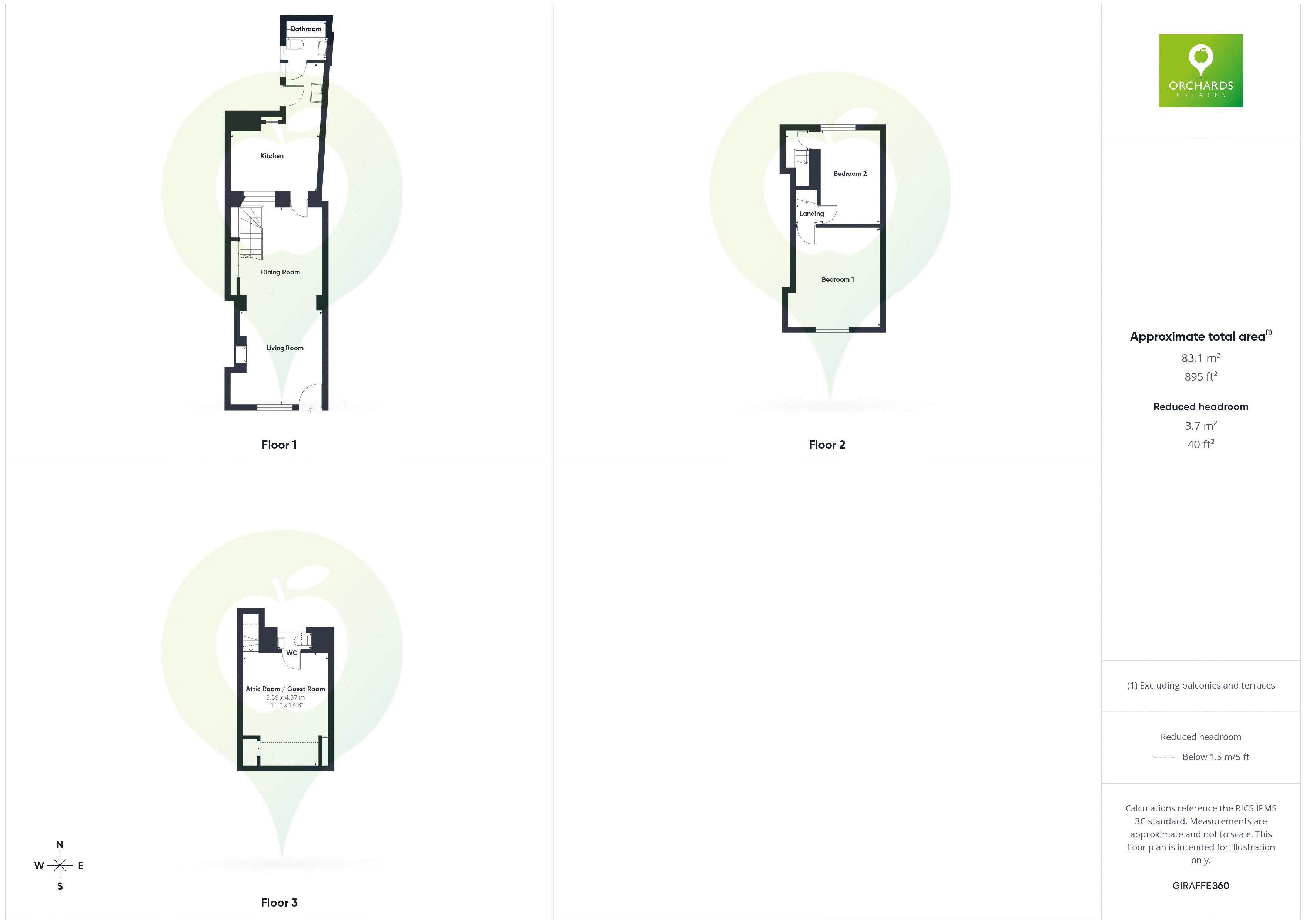 2 bed cottage to rent in Roundwell Street, South Petherton - Property floorplan