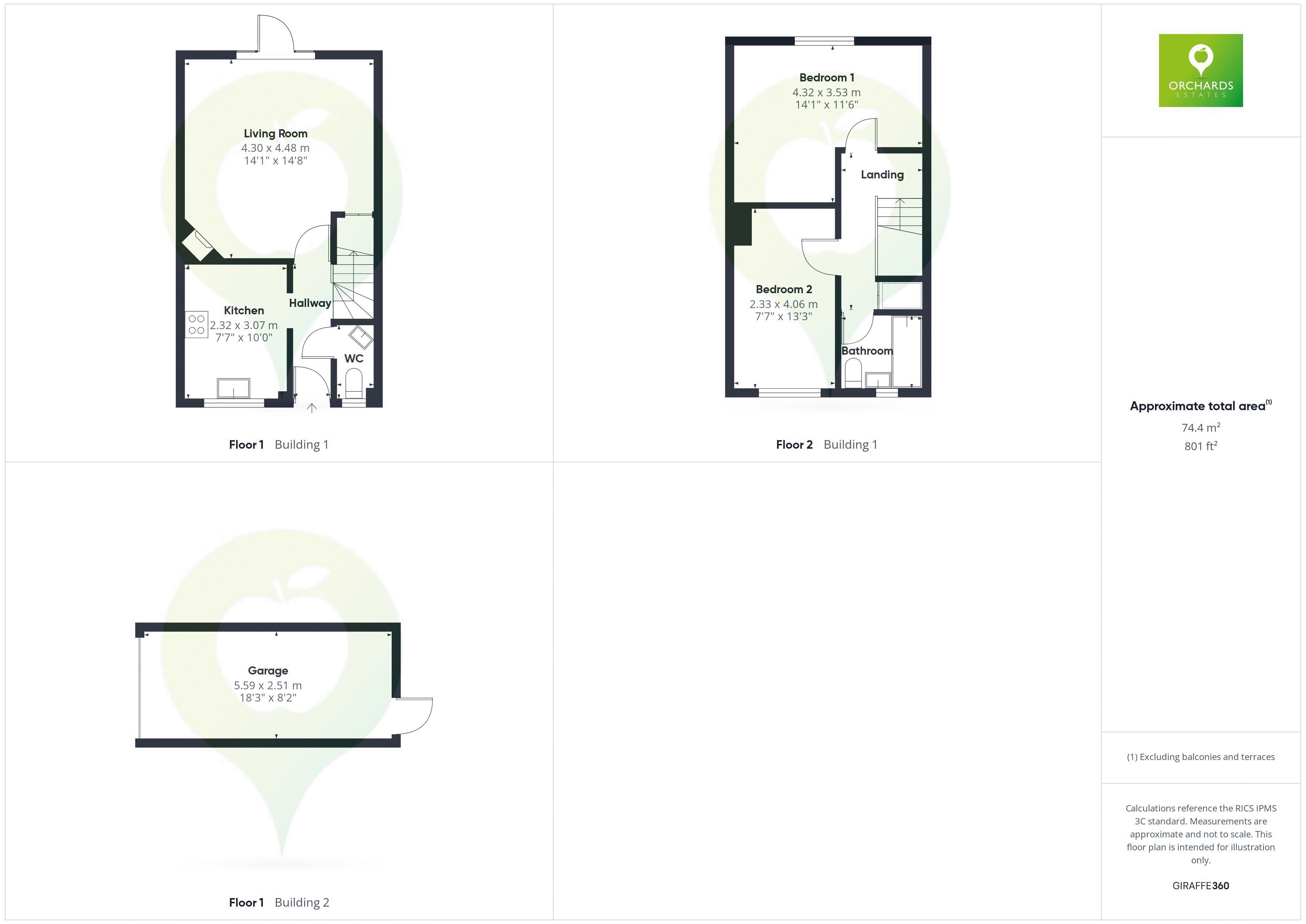 2 bed house for sale in Denzil Close, Yeovil - Property floorplan