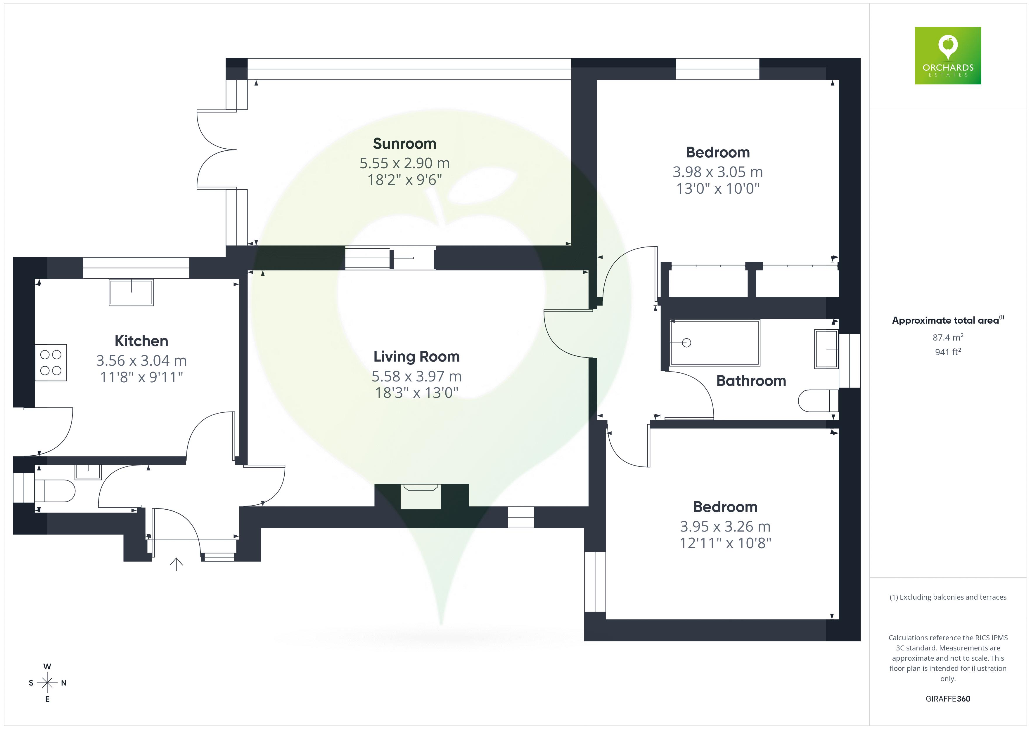 2 bed bungalow for sale in Symes Close, Crewkerne - Property floorplan