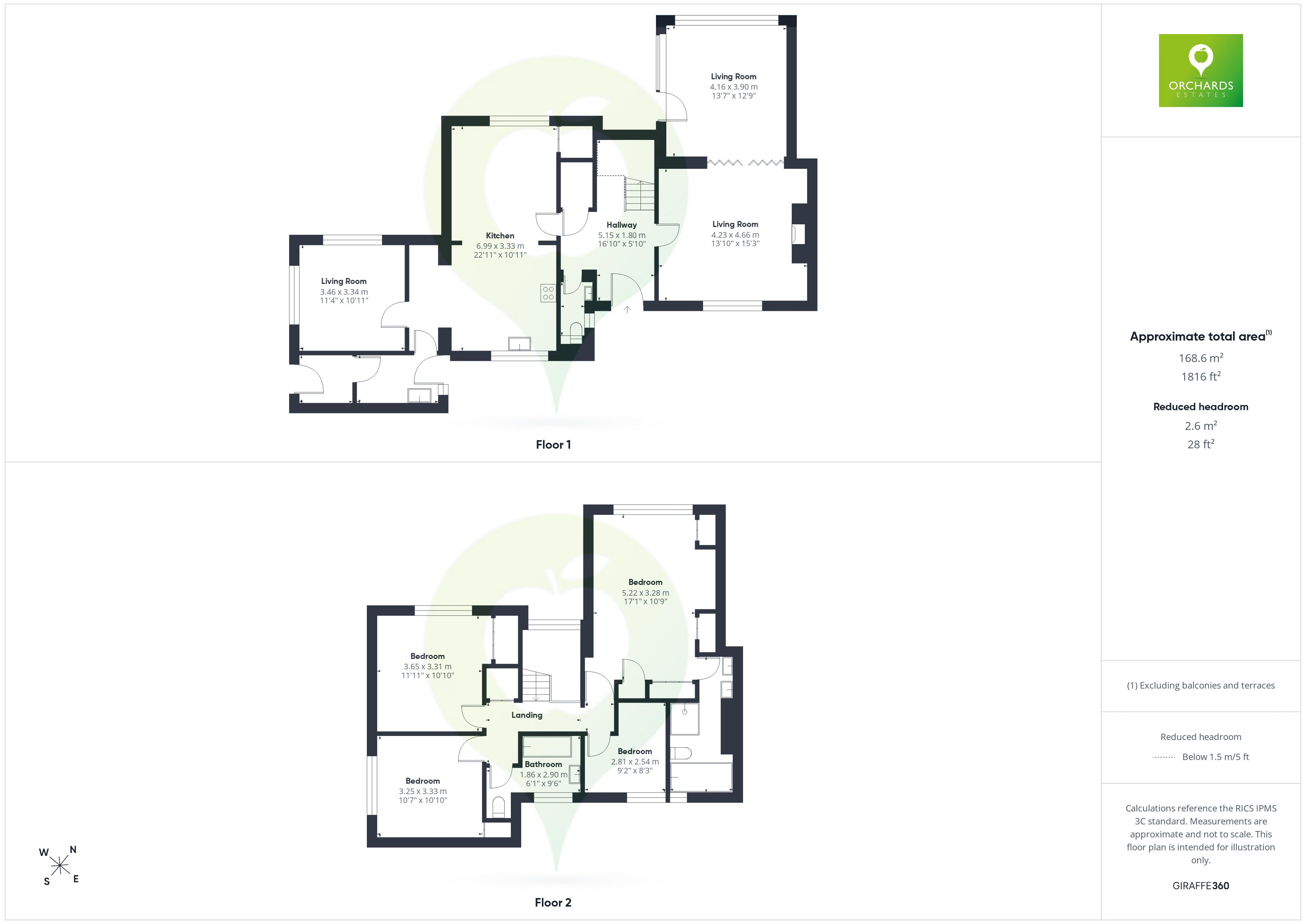 4 bed house for sale in Hinton Close, Hinton St. George - Property floorplan