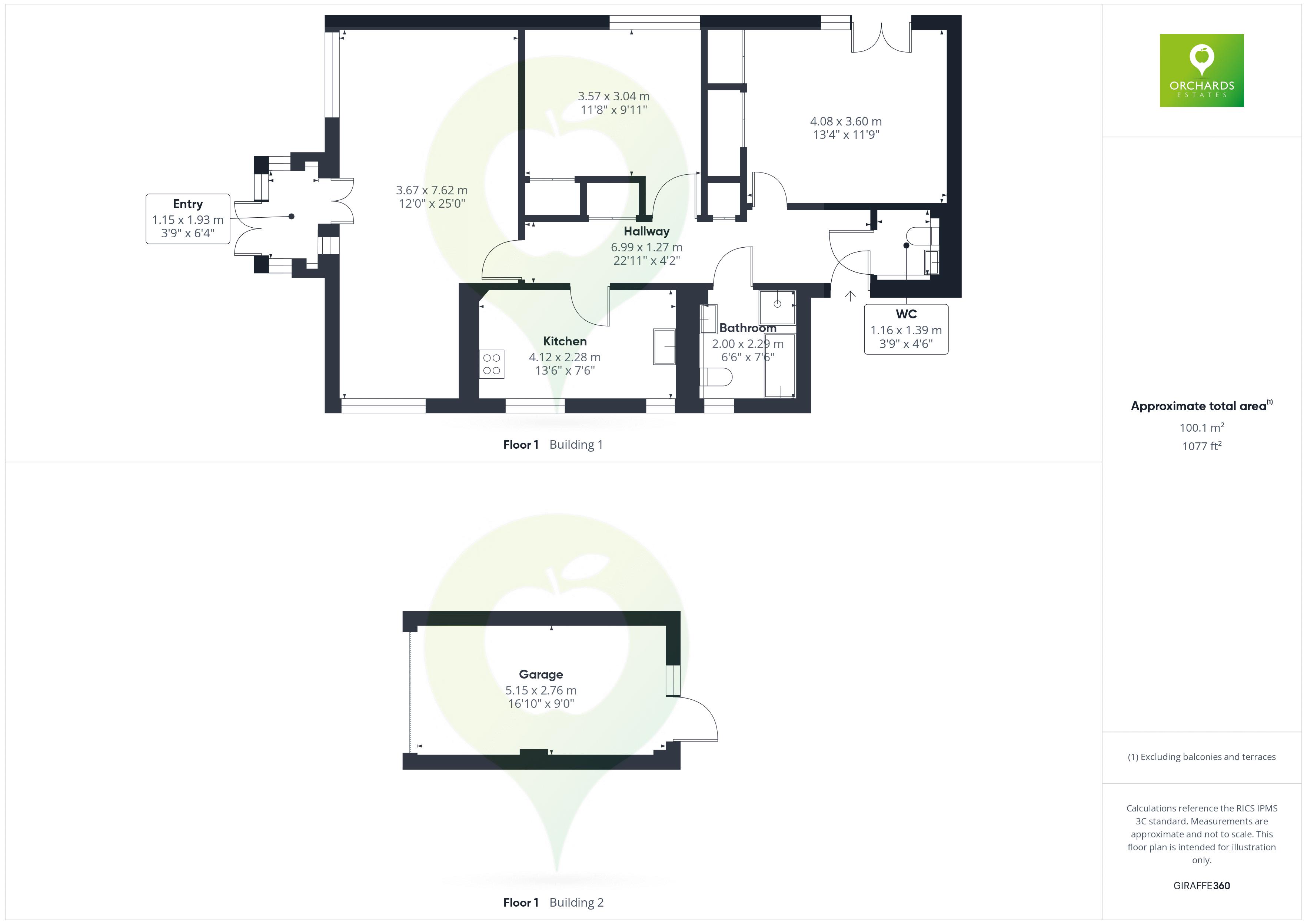 2 bed for sale in Hayes End Manor, South Petherton - Property floorplan