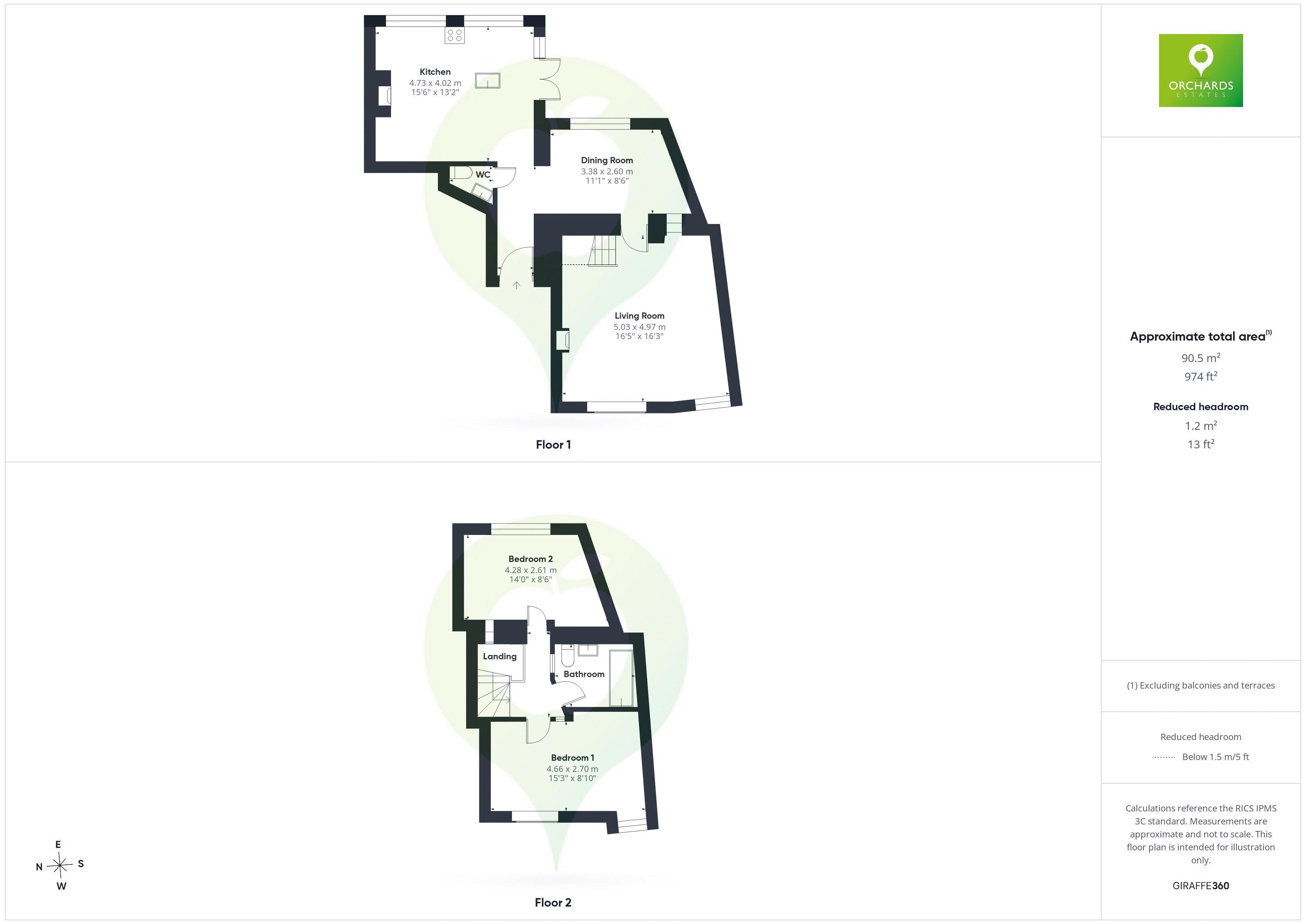 2 bed cottage for sale in North Street, Crewkerne - Property floorplan