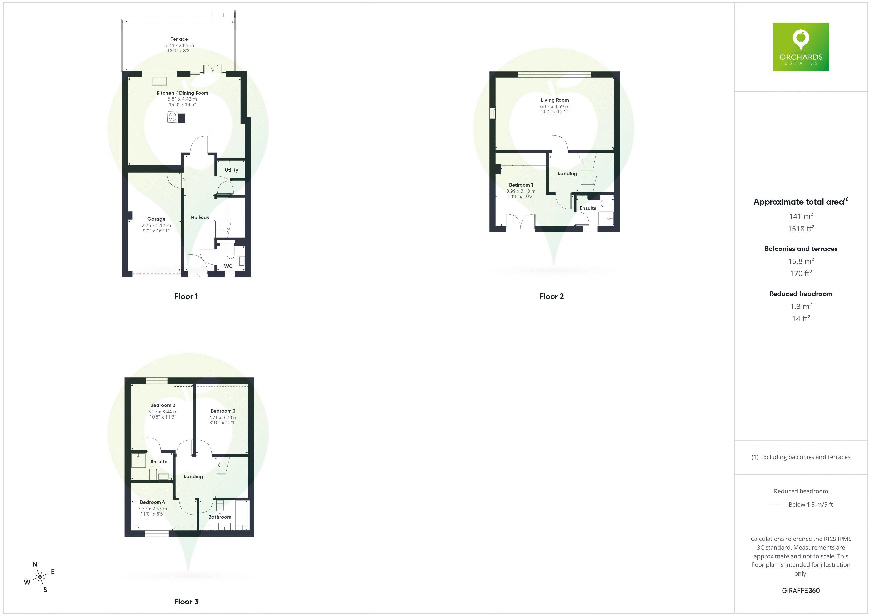 4 bed to rent in Brocks Mount, Stoke-Sub-Hamdon - Property floorplan