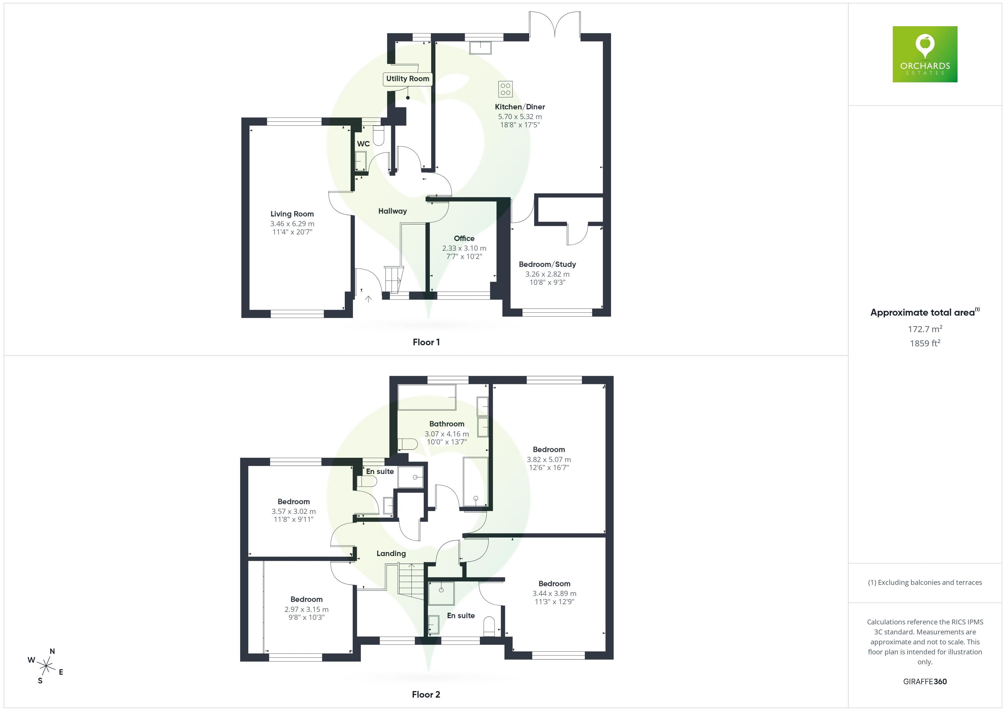 5 bed house for sale in Beaufort Gardens, South Petherton - Property floorplan