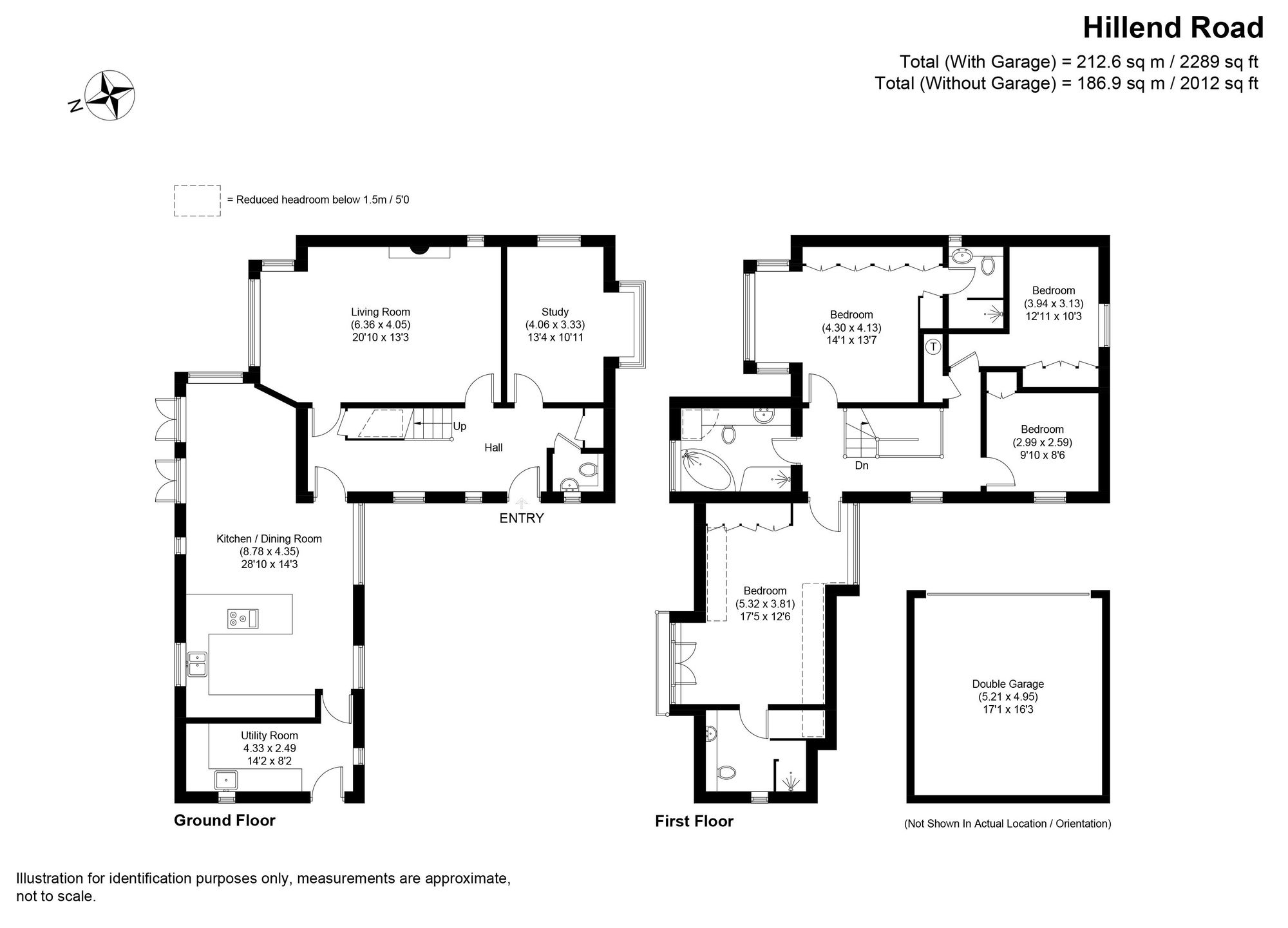 4 bed detached house for sale in Hillend Road, Tewkesbury - Property floorplan