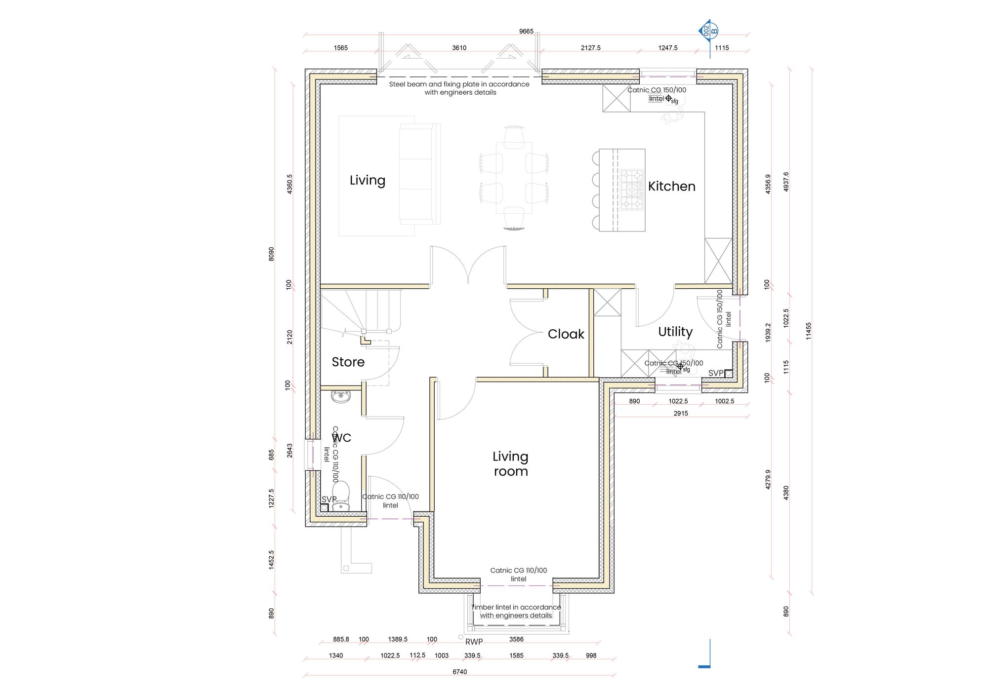 4 bed detached house for sale in Grantham Walk, Pershore - Property floorplan
