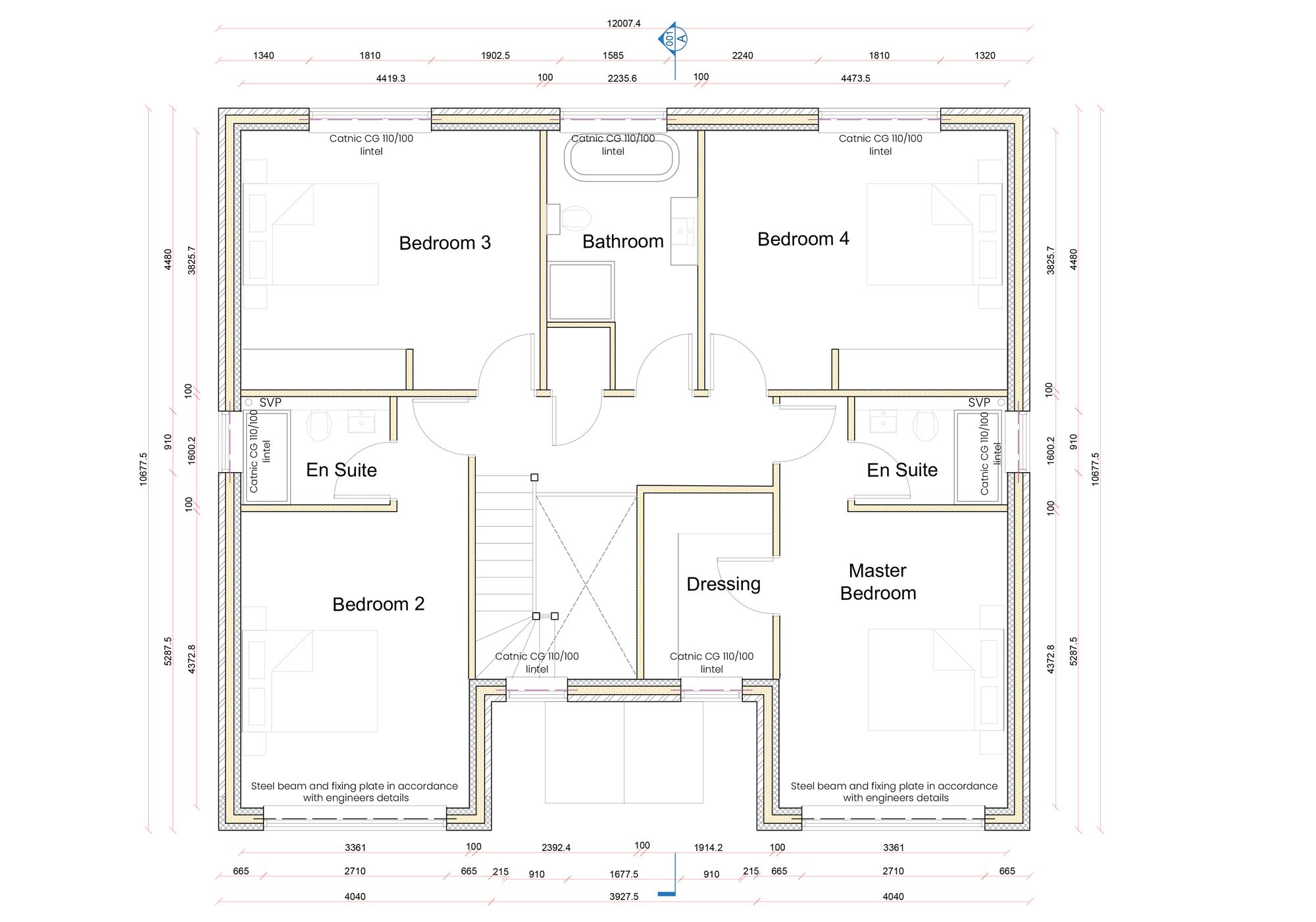 4 bed detached house for sale in Grantham Walk, Pershore - Property floorplan