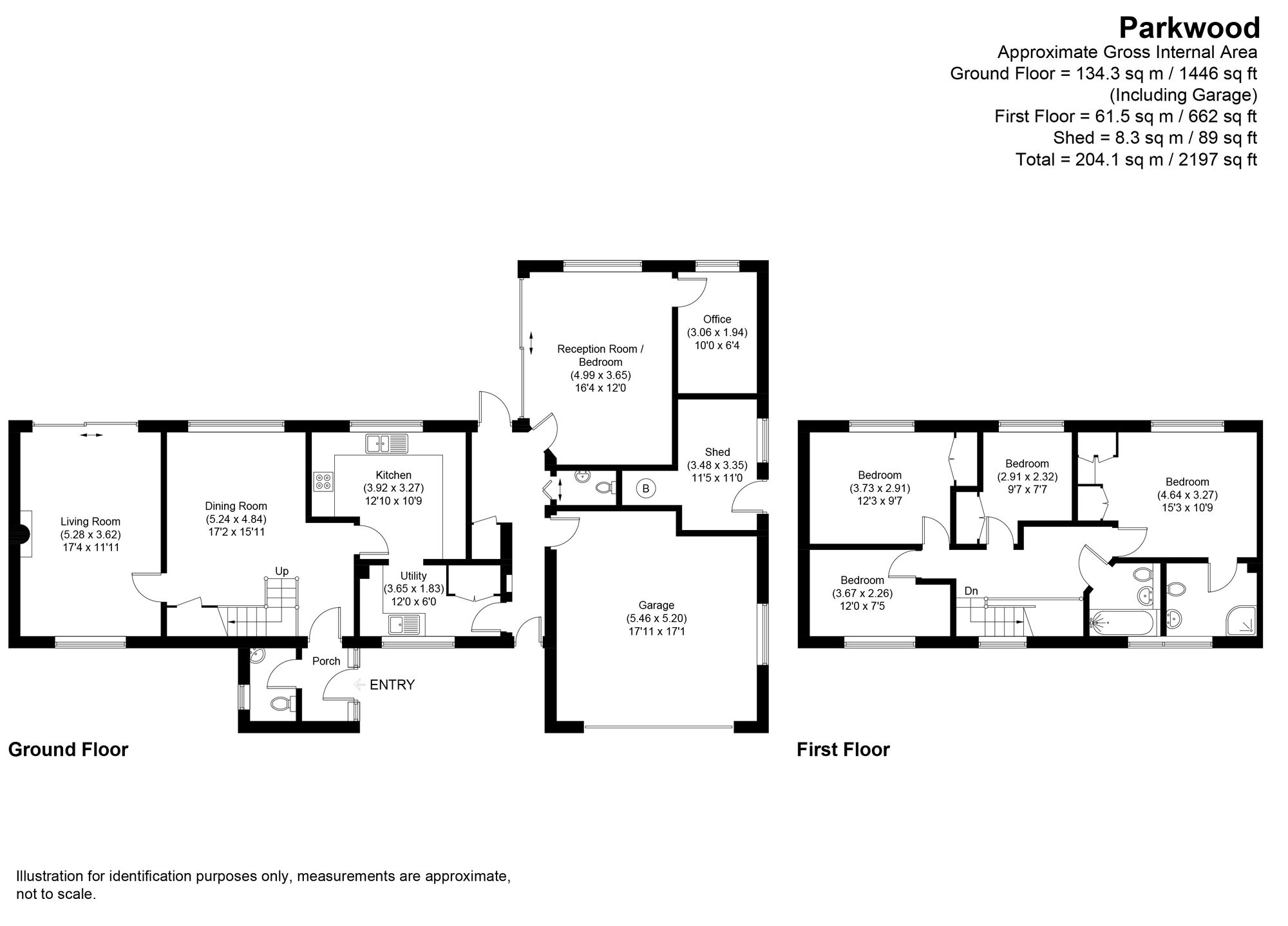 4 bed detached house for sale in Parkwood, Pershore - Property floorplan