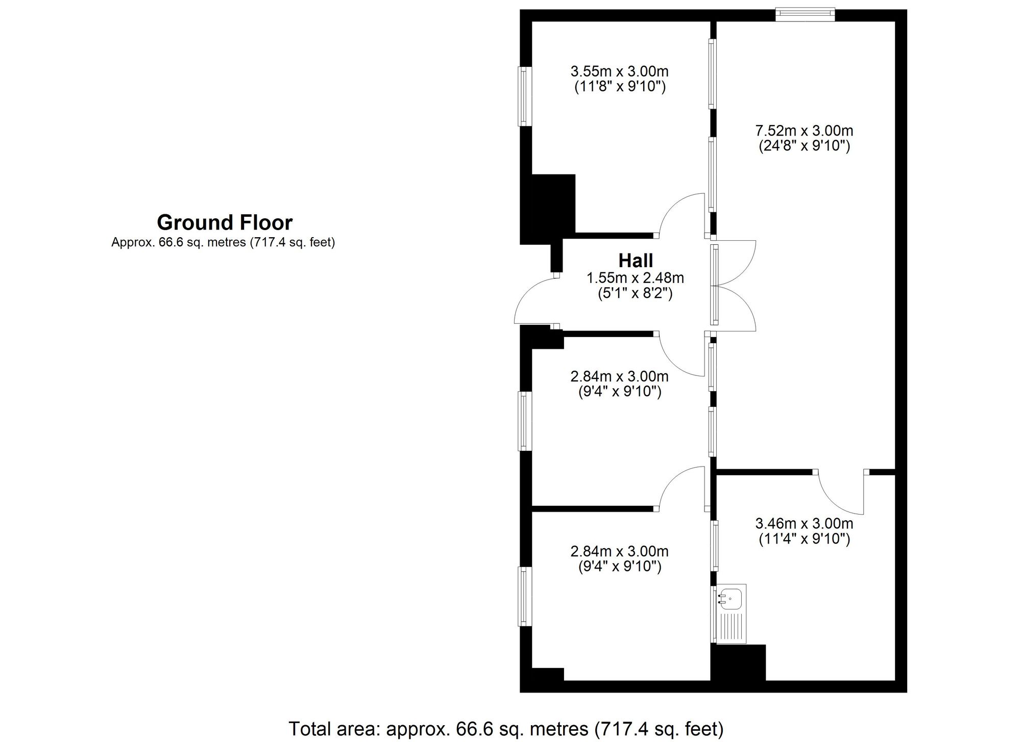 To rent in Broad Street, Pershore - Property floorplan
