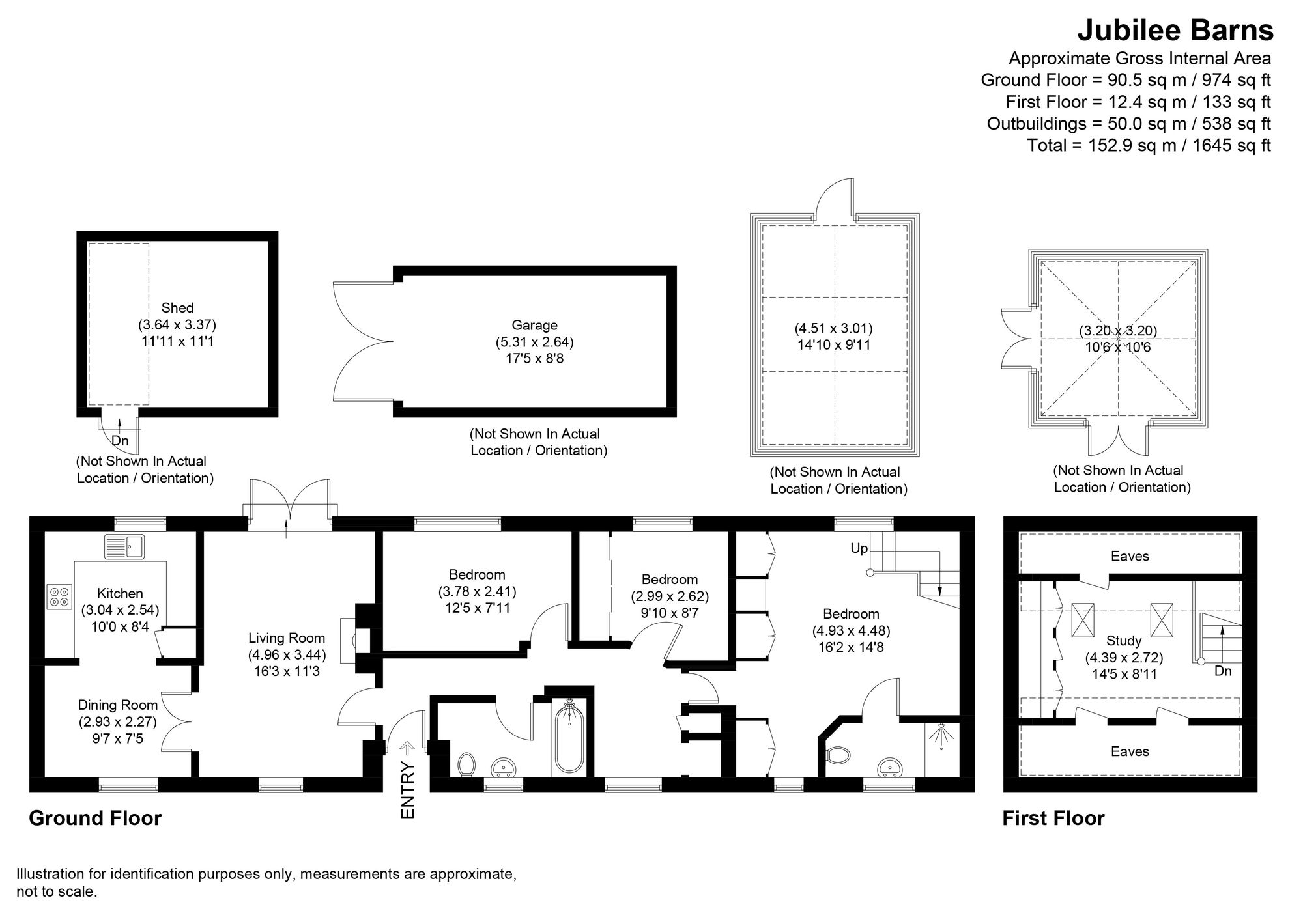 3 bed barn for sale in Woodmancote, Worcester - Property floorplan