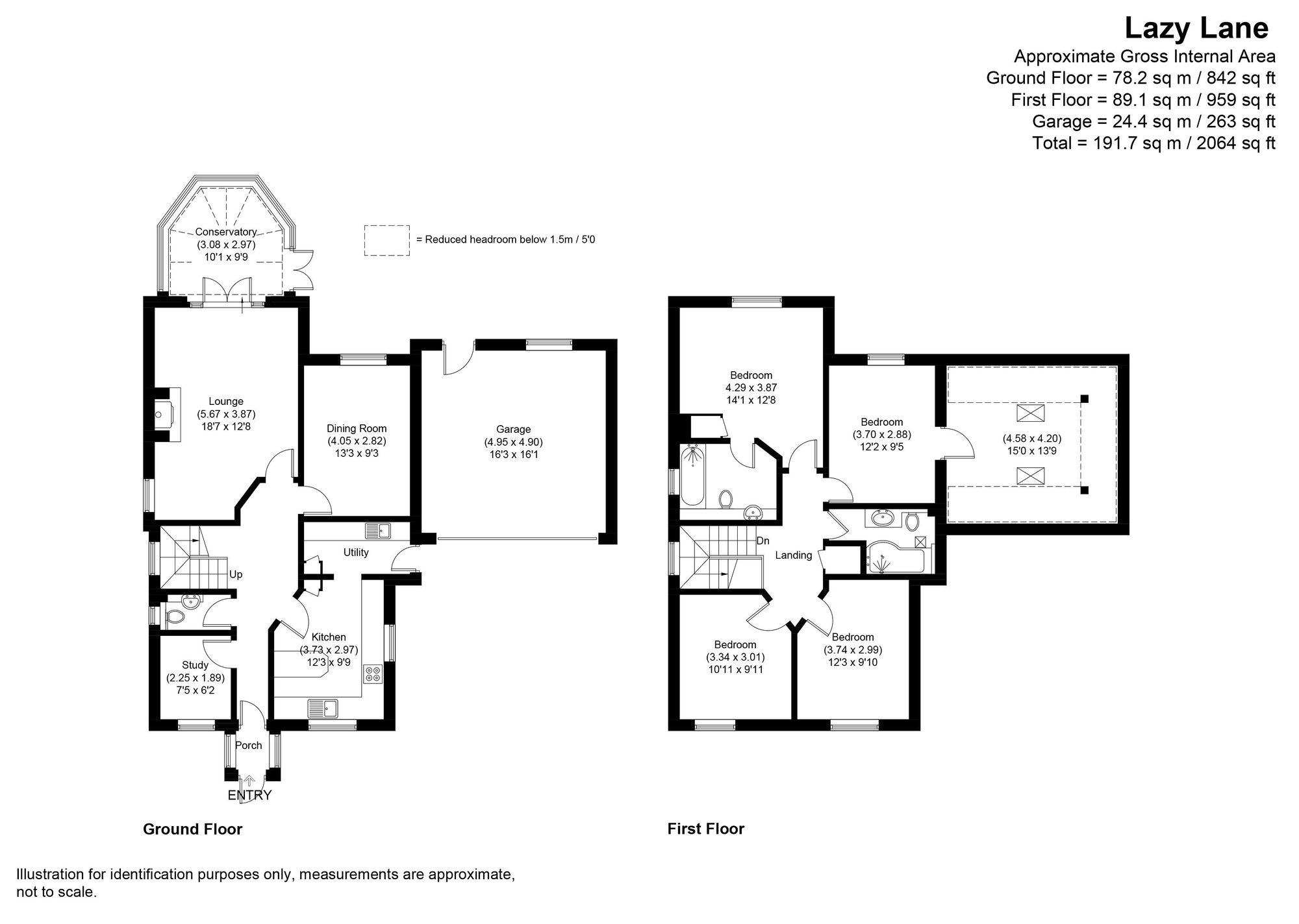 4 bed detached house for sale in Lazy Lane, Pershore - Property floorplan