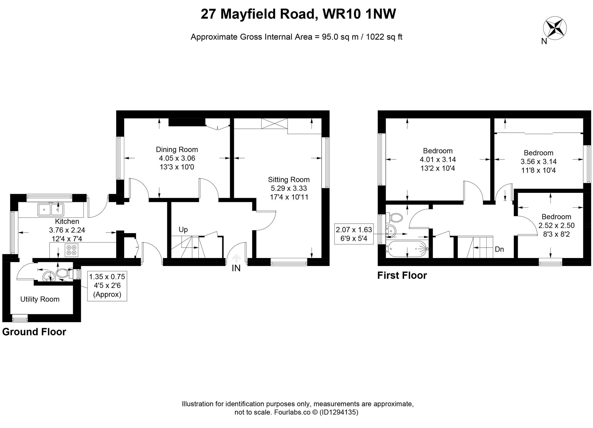 3 bed end of terrace house for sale in Mayfield Road, Pershore 18