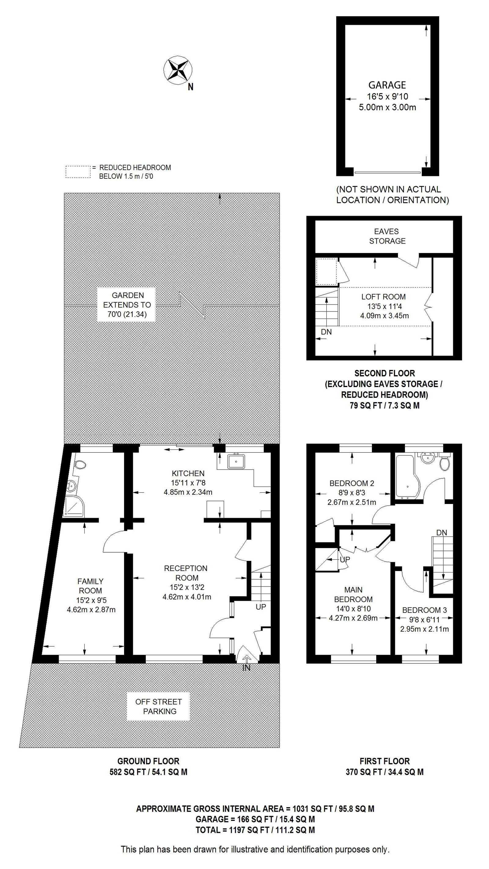 3 bed end of terrace house for sale in Inkerman Road, Woking - Property floorplan