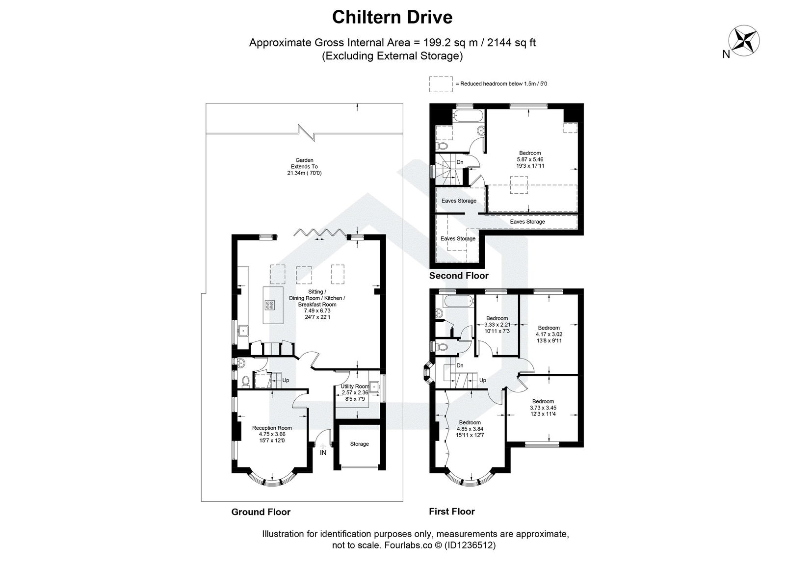 5 bed detached house for sale in Chiltern Drive, Surbiton - Property floorplan