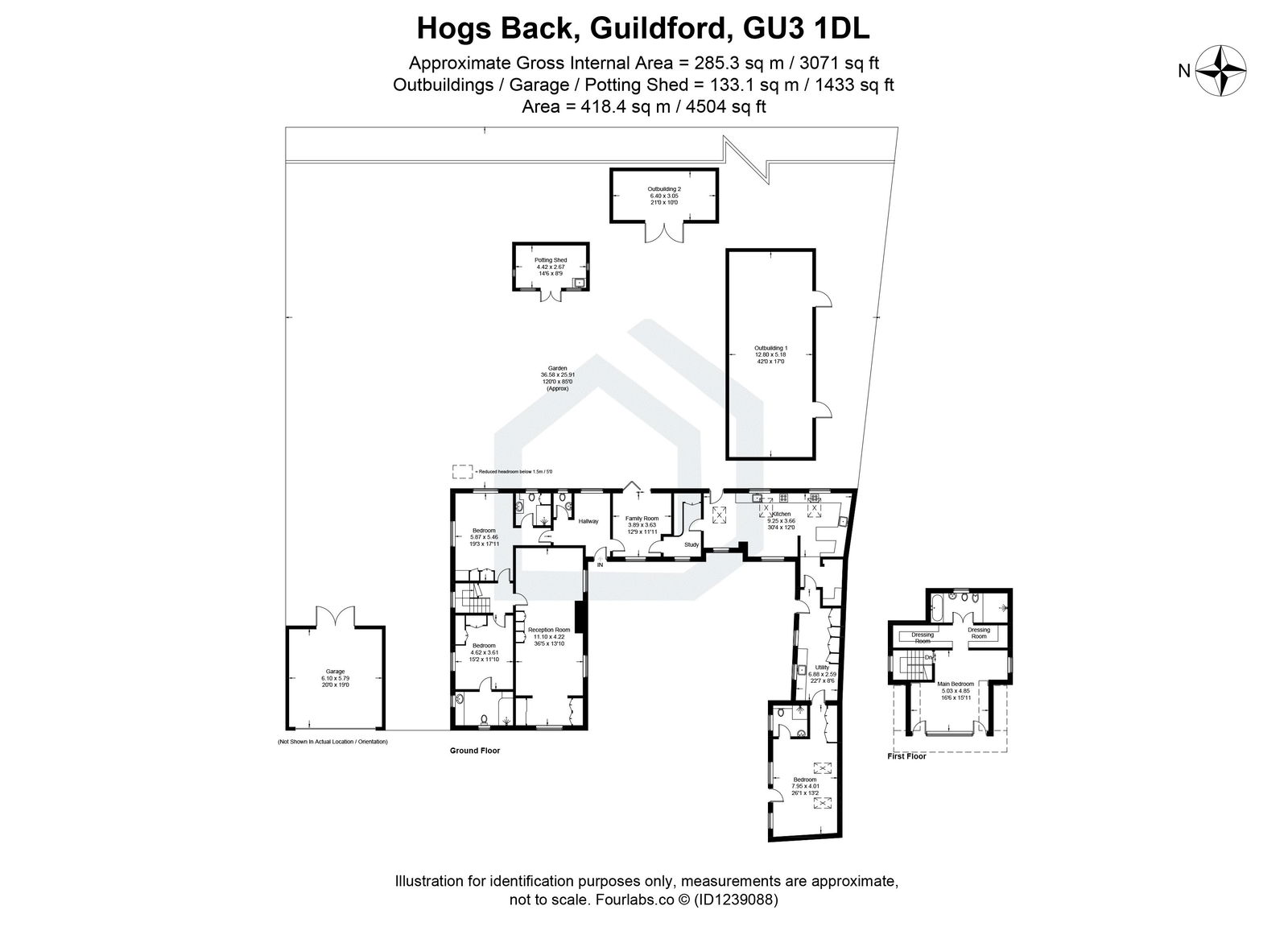 4 bed detached house for sale in The Barn, Monkshatch, Off Down Lane, Guildford, GU3 1DL - Property floorplan