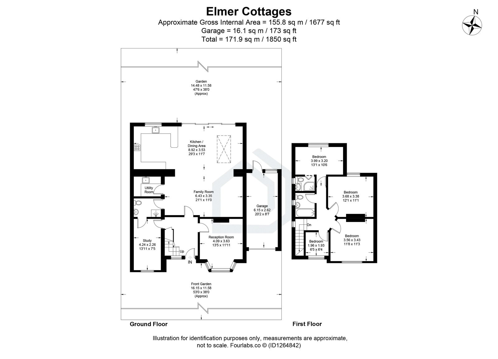 4 bed detached house for sale in Elmer Cottages, Fetcham - Property floorplan