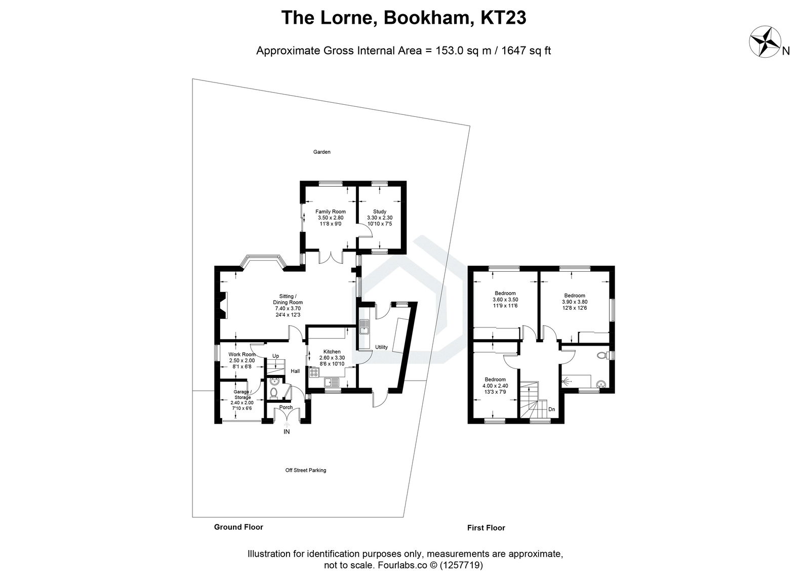 3 bed detached house for sale in The Lorne, Leatherhead - Property floorplan