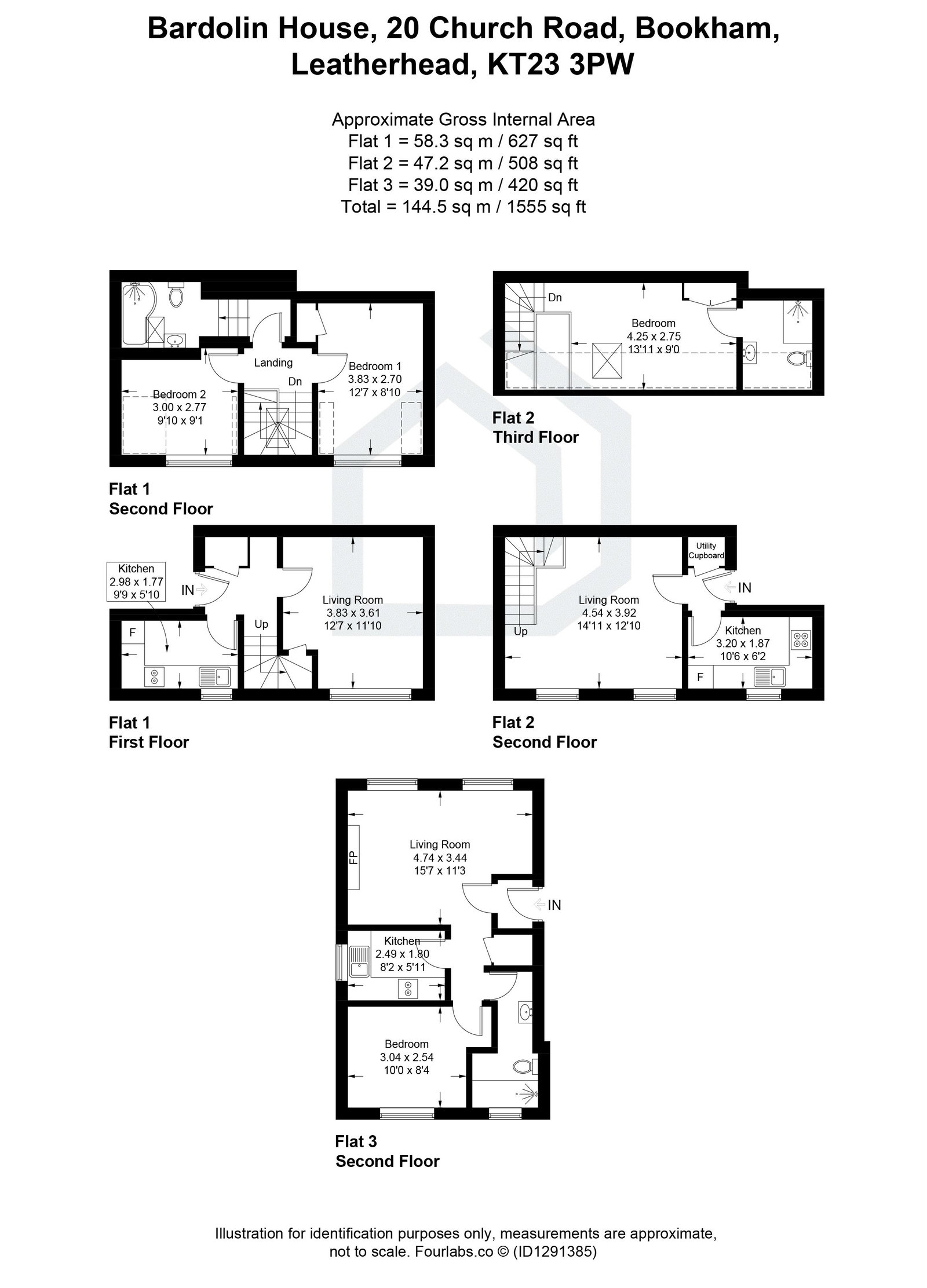 4 bed mixed use for sale in Church Road, Bookham, KT23 - Property floorplan