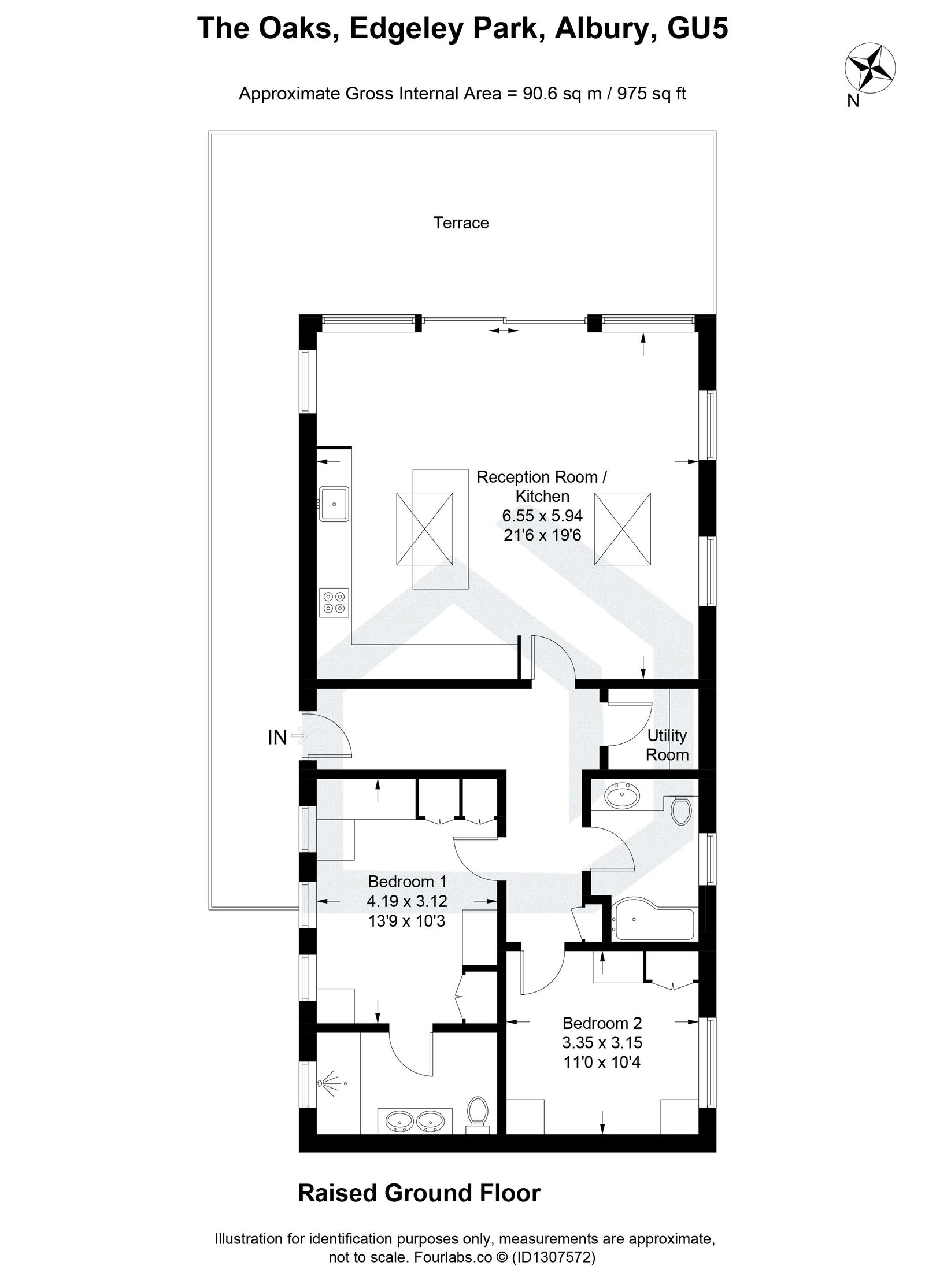 2 bed lodge for sale in Edgeley Park, Albury, GU5 - Property floorplan