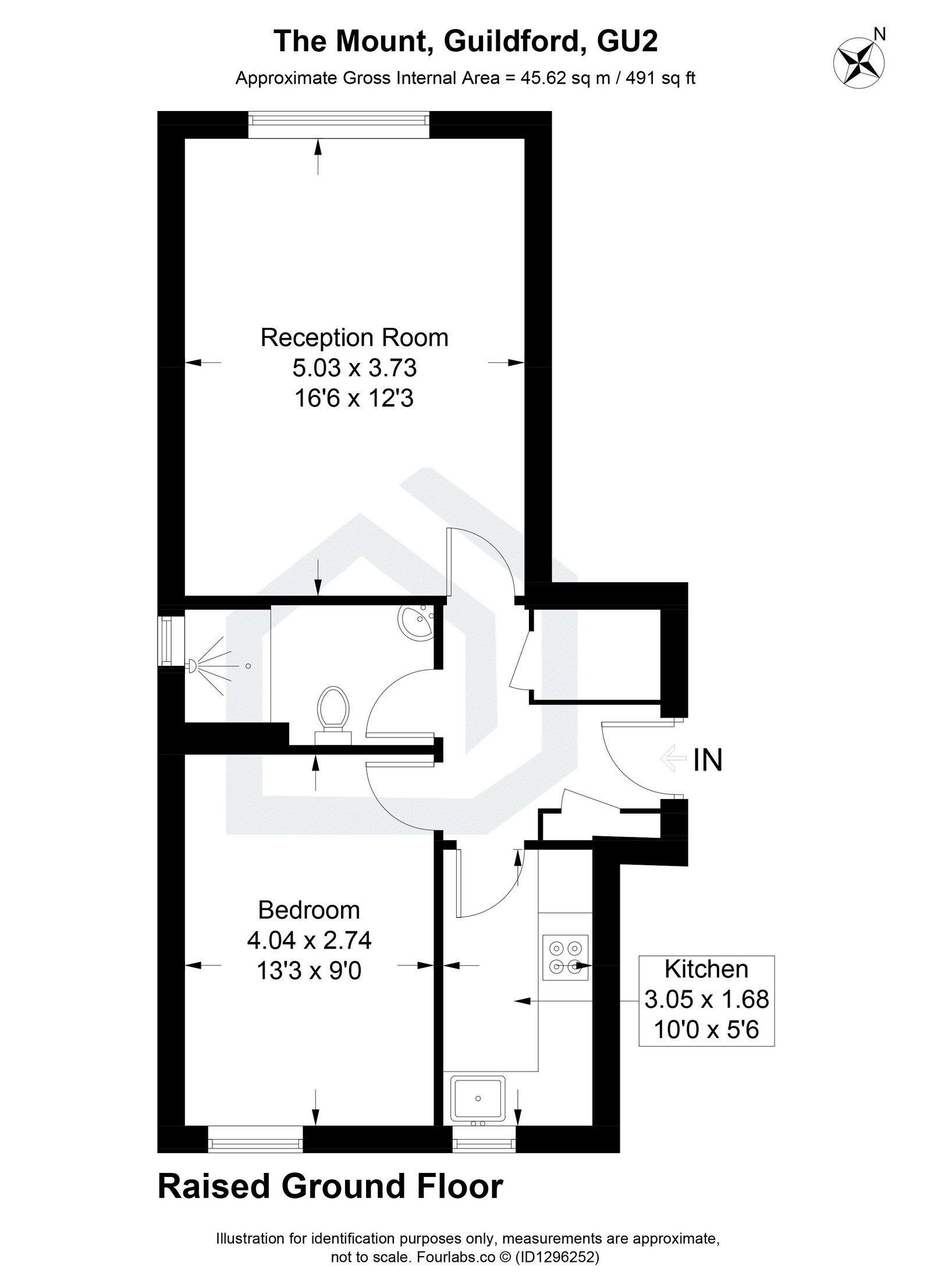 1 bed maisonette for sale in The Mount, Guildford, GU2 - Property floorplan