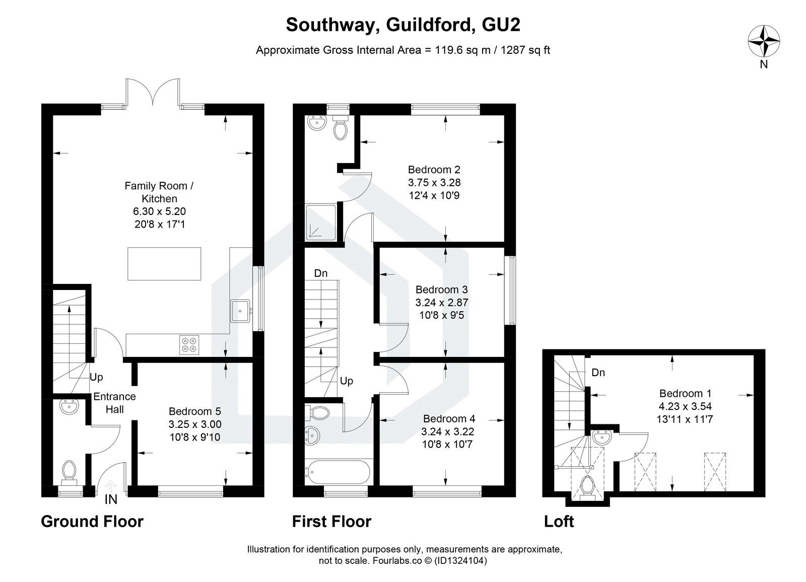 5 bed end of terrace house to rent in Southway, Guildford, GU2  - Property Image 2