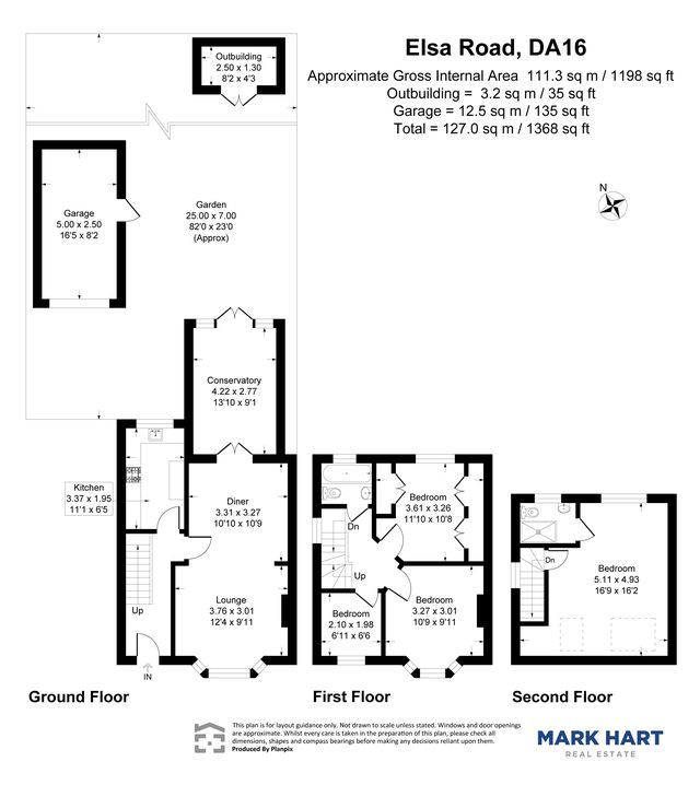 4 bed semi-detached house to rent in Elsa Road, Welling - Property floorplan