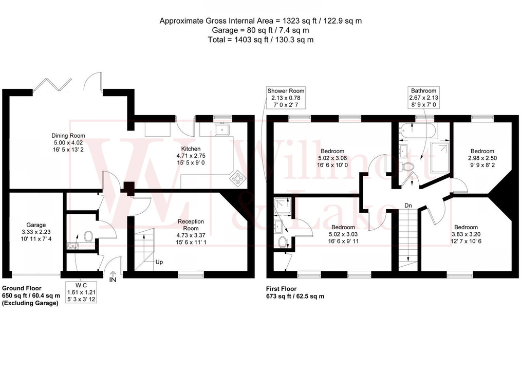 4 bed semi-detached house for sale in Mill Lane, Little Hallingbury, Bishop's Stortford, Hertfordshire - Property floorplan