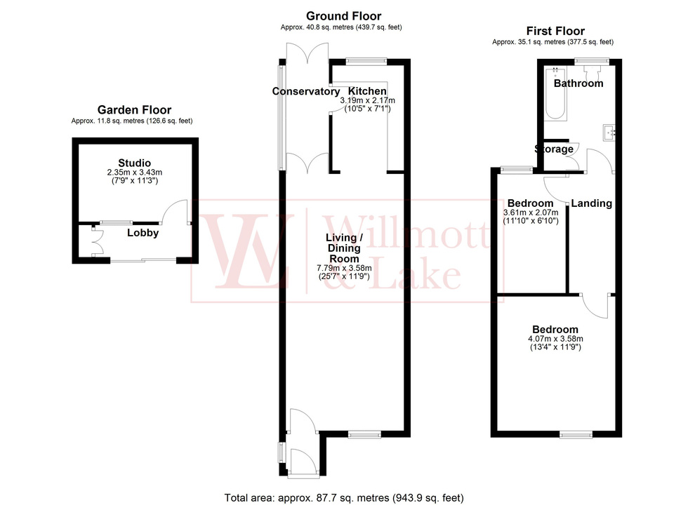 2 bed semi-detached house for sale in Zambesi Road, Bishop's Stortford, Hertfordshire - Property floorplan