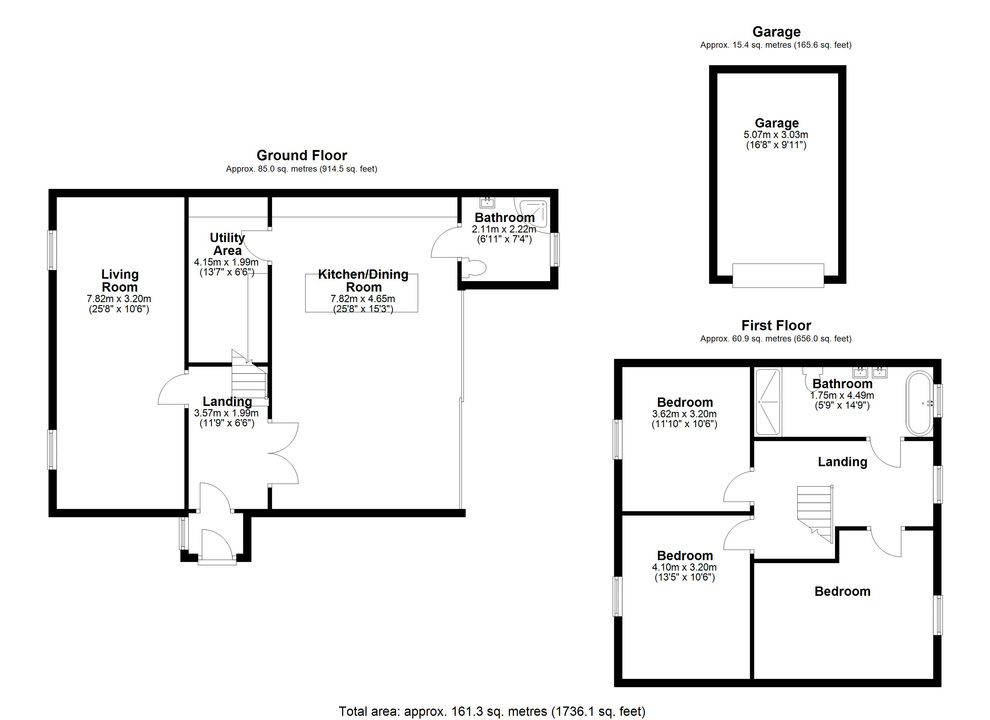 3 bed semi-detached house for sale in Rainbow Road, Matching Tye, Harlow, Essex - Property floorplan