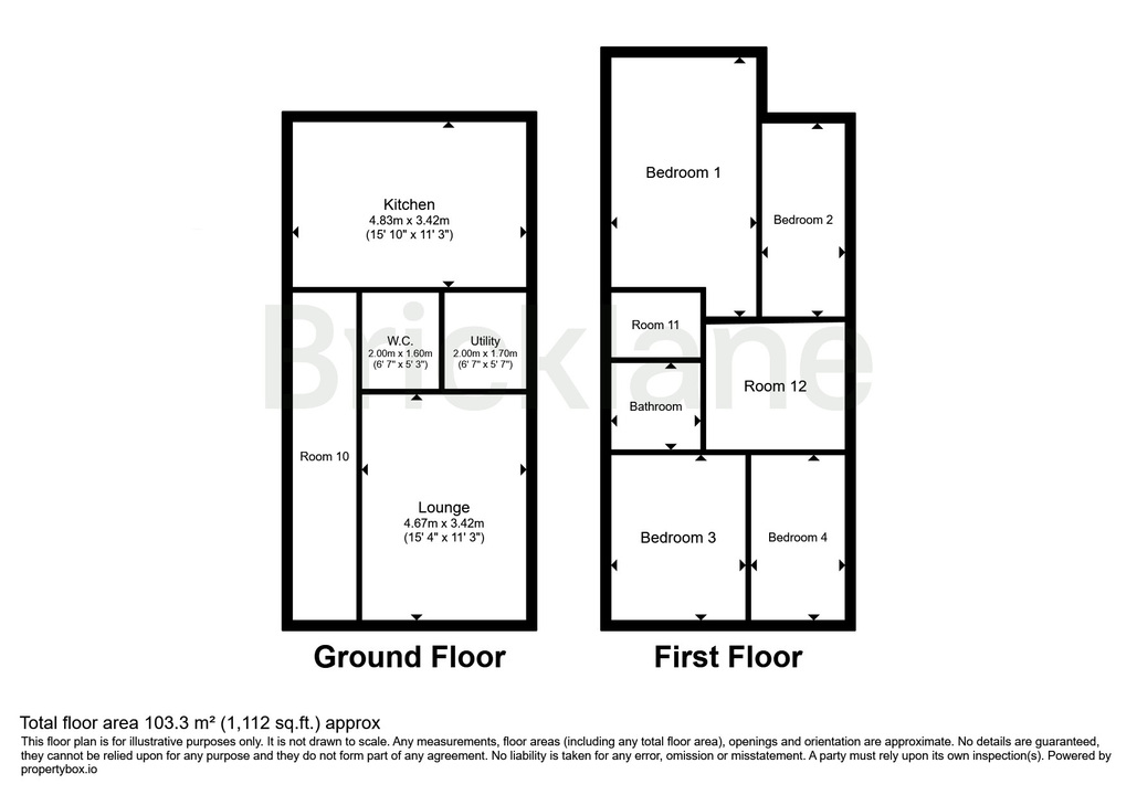 4 bed detached house to rent in Moors Field Drive, Little Dunmow, Dunmow, Essex - Property floorplan