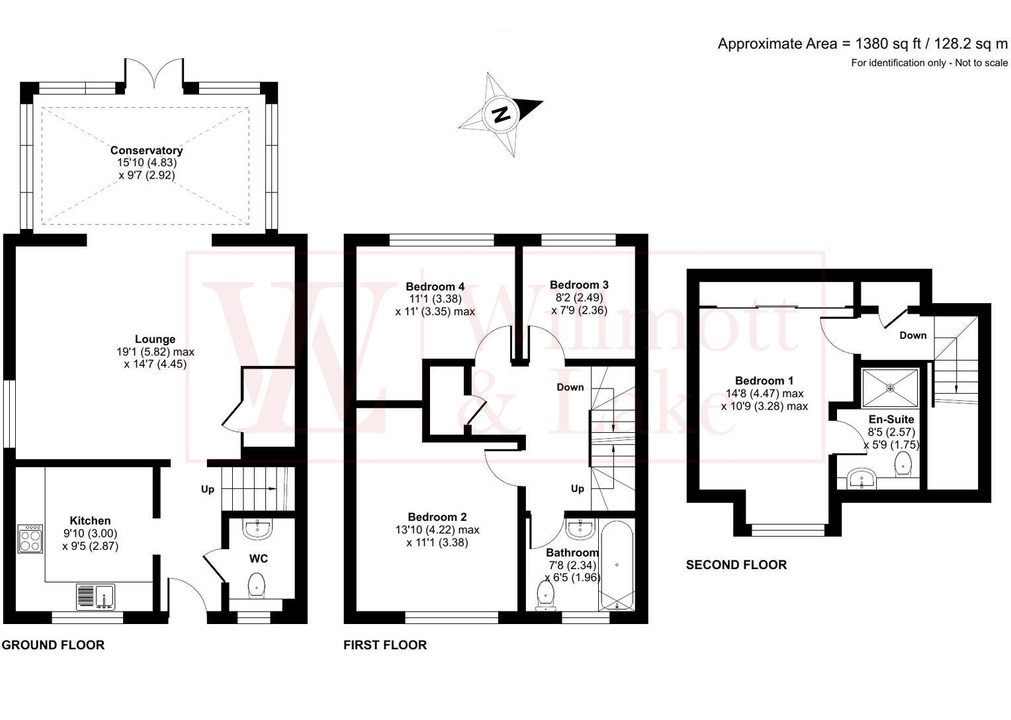 4 bed semi-detached house for sale in Burgattes Road, Little Canfield, Dunmow, Essex - Property floorplan