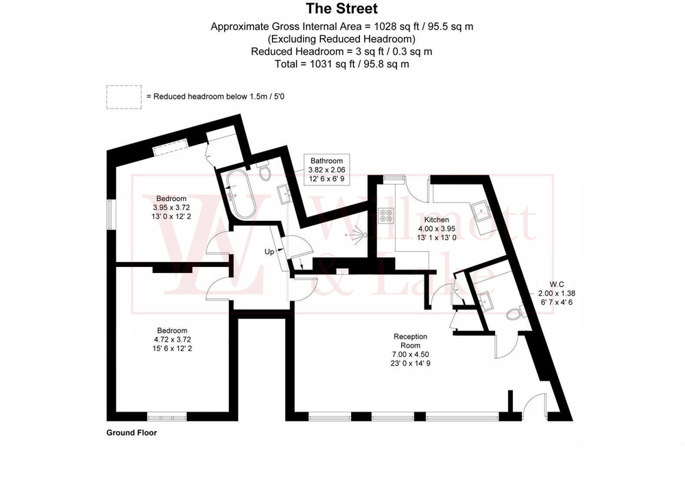 2 bed maisonette for sale in The Street, Manuden, Bishop's Stortford, Hertfordshire - Property floorplan