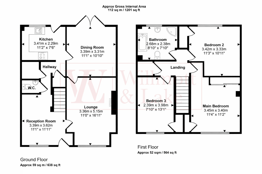 3 bed detached house for sale in Sandle Road, Bishop's Stortford, Hertfordshire - Property floorplan