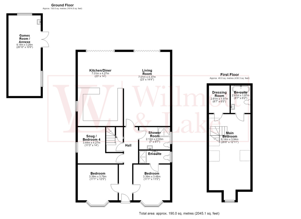 4 bed detached house for sale in High Lane, Stansted - Property floorplan