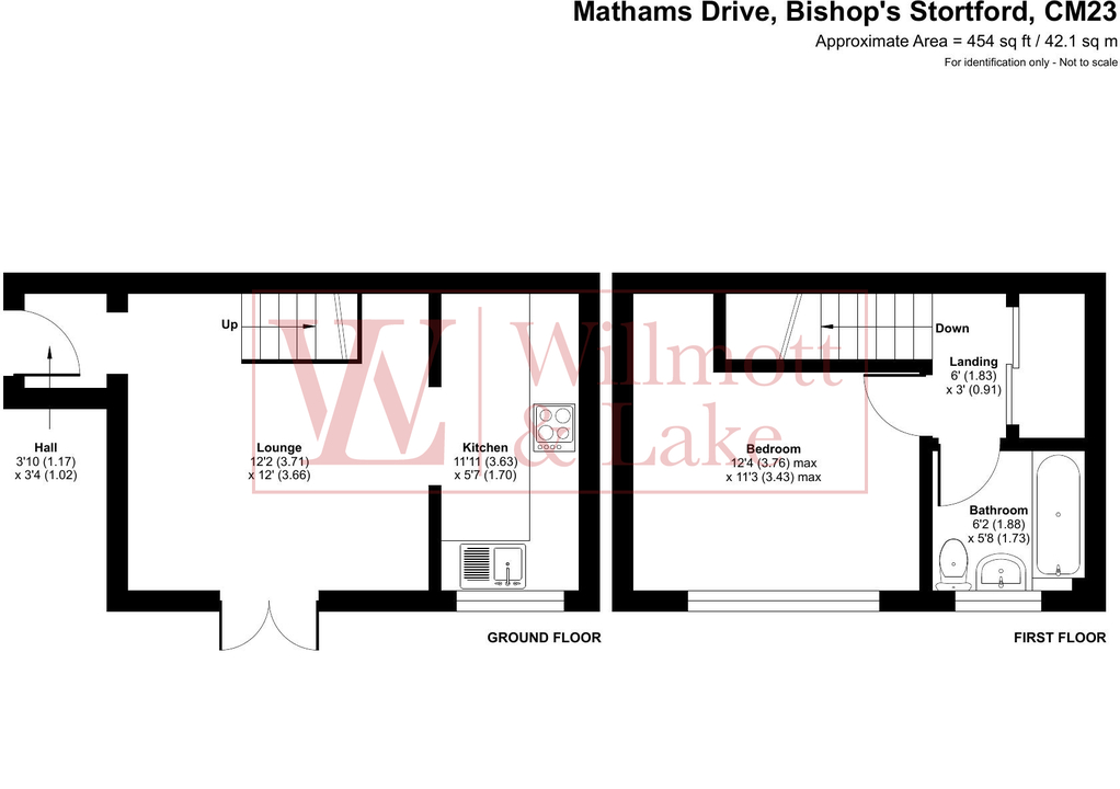 1 bed end of terrace house for sale in Mathams Drive, Bishop's Stortford, Hertfordshire - Property floorplan
