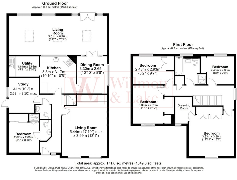 5 bed detached house for sale in Burley Hill, Harlow, Essex - Property floorplan