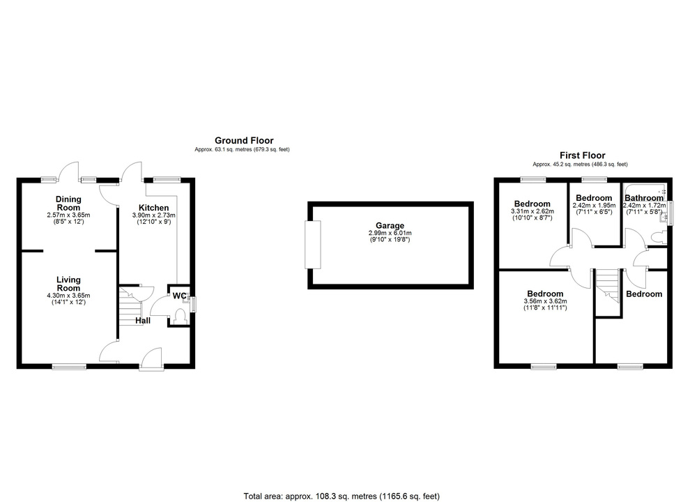4 bed detached house for sale in Bylands Close, Bishop's Stortford, Hertfordshire - Property floorplan