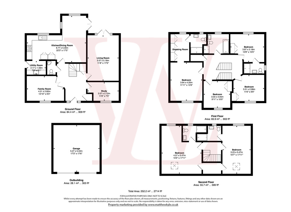 6 bed detached house for sale in Newman Road, Little Canfield, Dunmow, Essex - Property floorplan