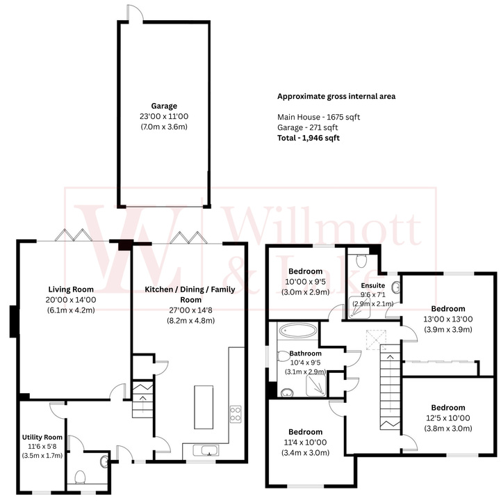 4 bed detached house for sale in Maitland Close, Henham, Bishop's Stortford, Essex - Property floorplan