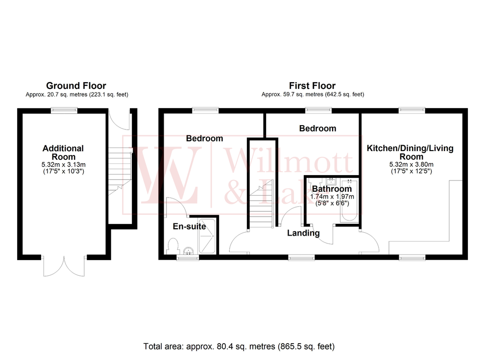 2 bed for sale in Boswell Street, Bishop's Stortford, Hertfordshire - Property floorplan