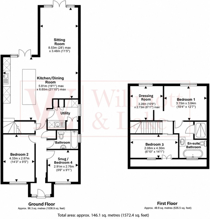 4 bed for sale in Lower Road, Little Hallingbury, Bishop's Stortford, Essex - Property floorplan
