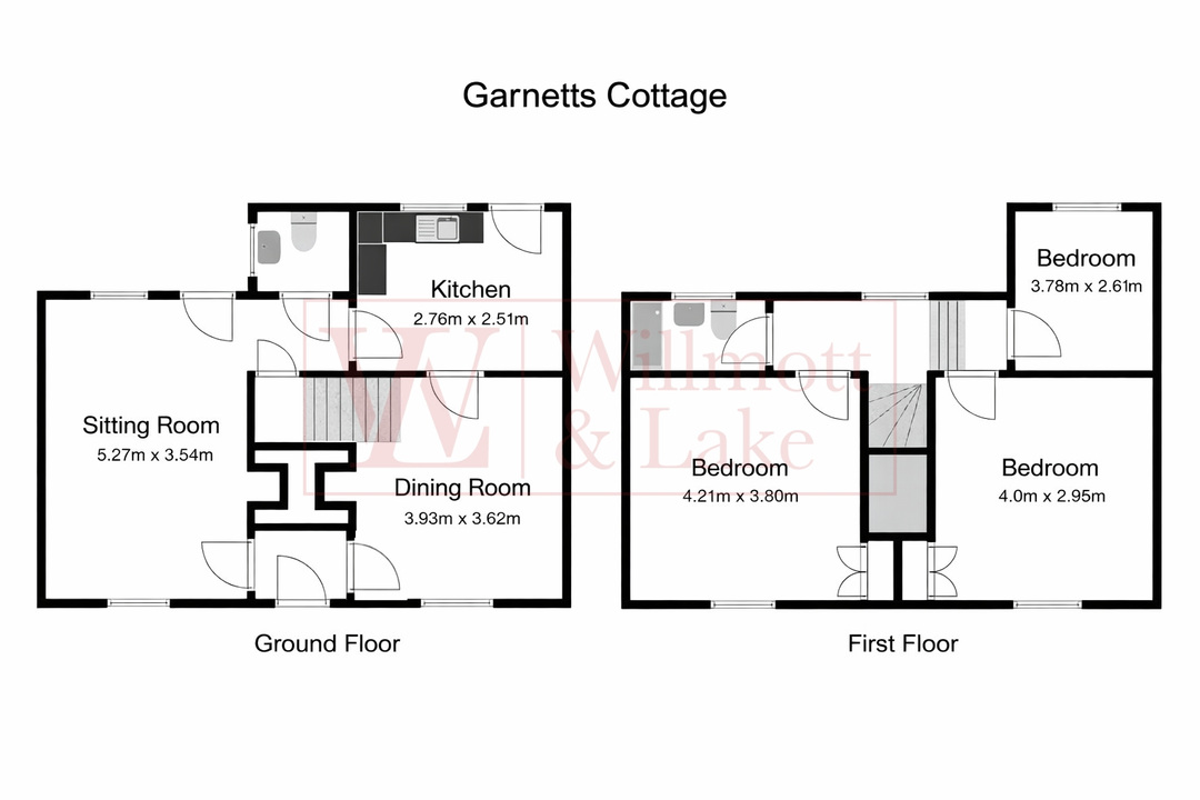 3 bed semi-detached house for sale in Garnetts Cottage, Braintree Road, Felsted, Dunmow, Essex - Property floorplan
